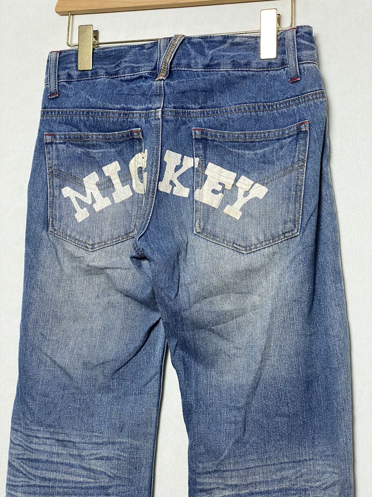 Japanese Brand × Mickey Mouse × Vintage Vintage Mickey Painted Denim Size US 29 - 7 Thumbnail
