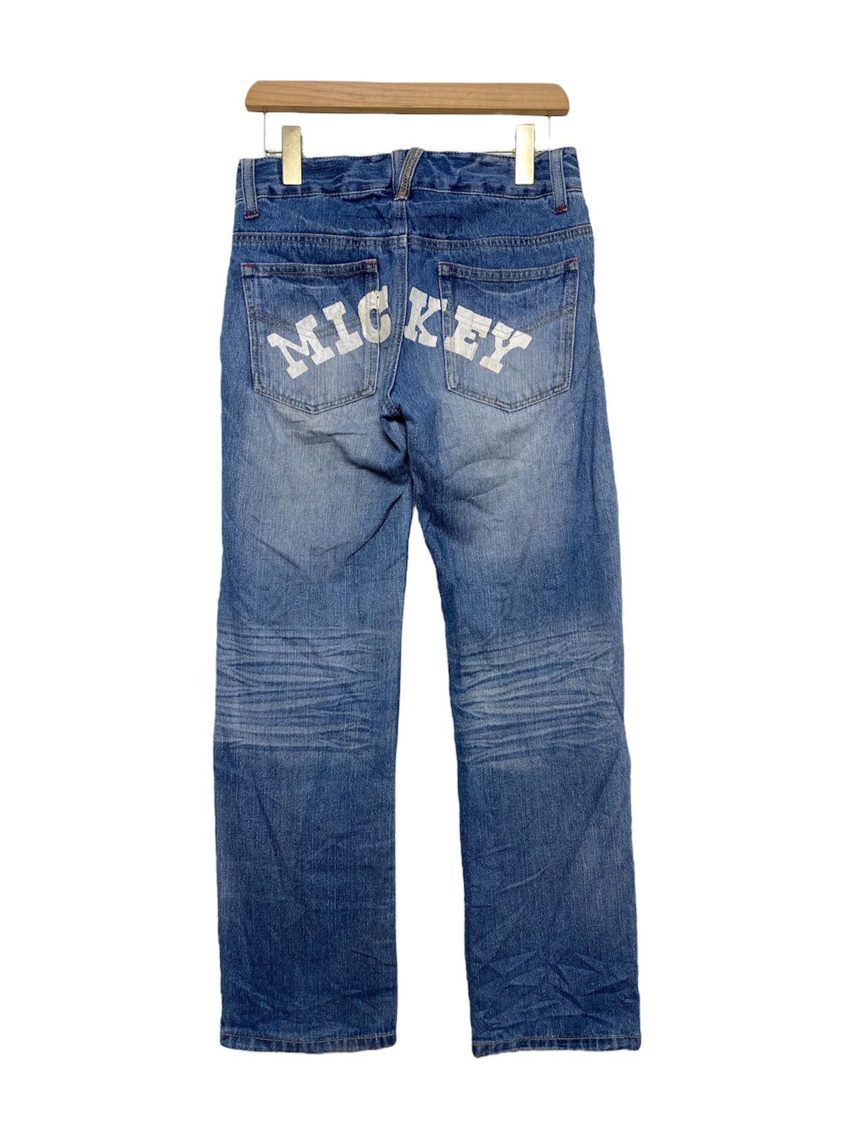 Japanese Brand × Mickey Mouse × Vintage Vintage Mickey Painted Denim Size US 29 - 1 Thumbnail