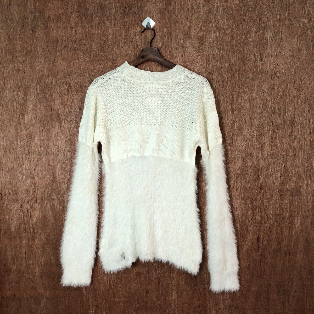 Japanese Brand Back Number Shag Shaggy Fur Mohair Knitwear #6460 Size M / US 6-8 / IT 42-44 - 6 Thumbnail