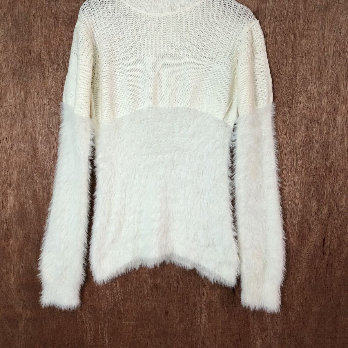 Japanese Brand Back Number Shag Shaggy Fur Mohair Knitwear #6460 Size M / US 6-8 / IT 42-44 - 3 Thumbnail