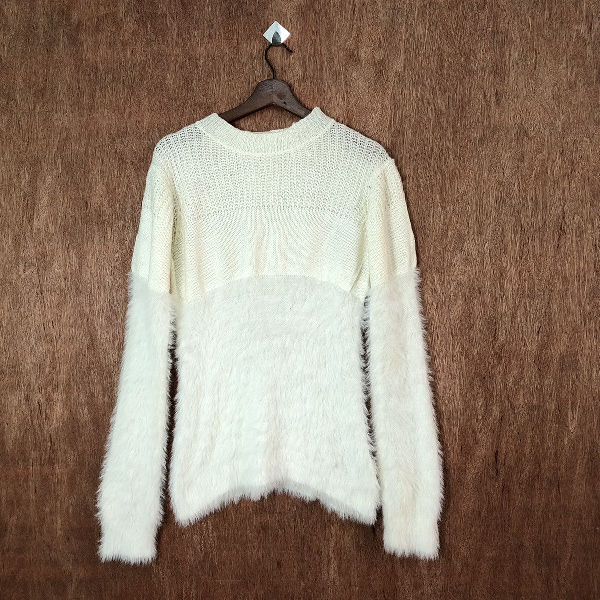 Japanese Brand Back Number Shag Shaggy Fur Mohair Knitwear #6460 Size M / US 6-8 / IT 42-44 - 1 Thumbnail