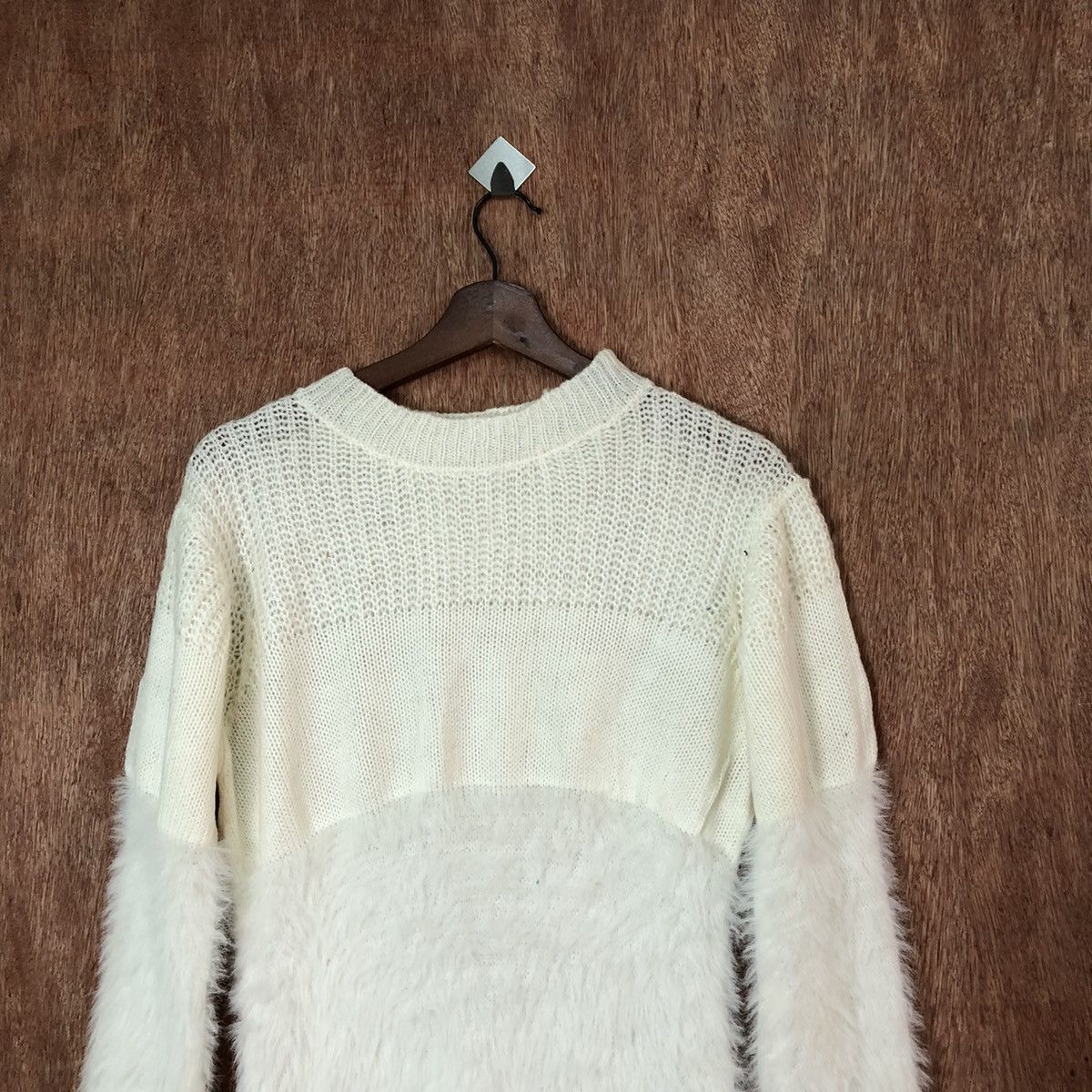 Japanese Brand Back Number Shag Shaggy Fur Mohair Knitwear #6460 Size M / US 6-8 / IT 42-44 - 2 Thumbnail