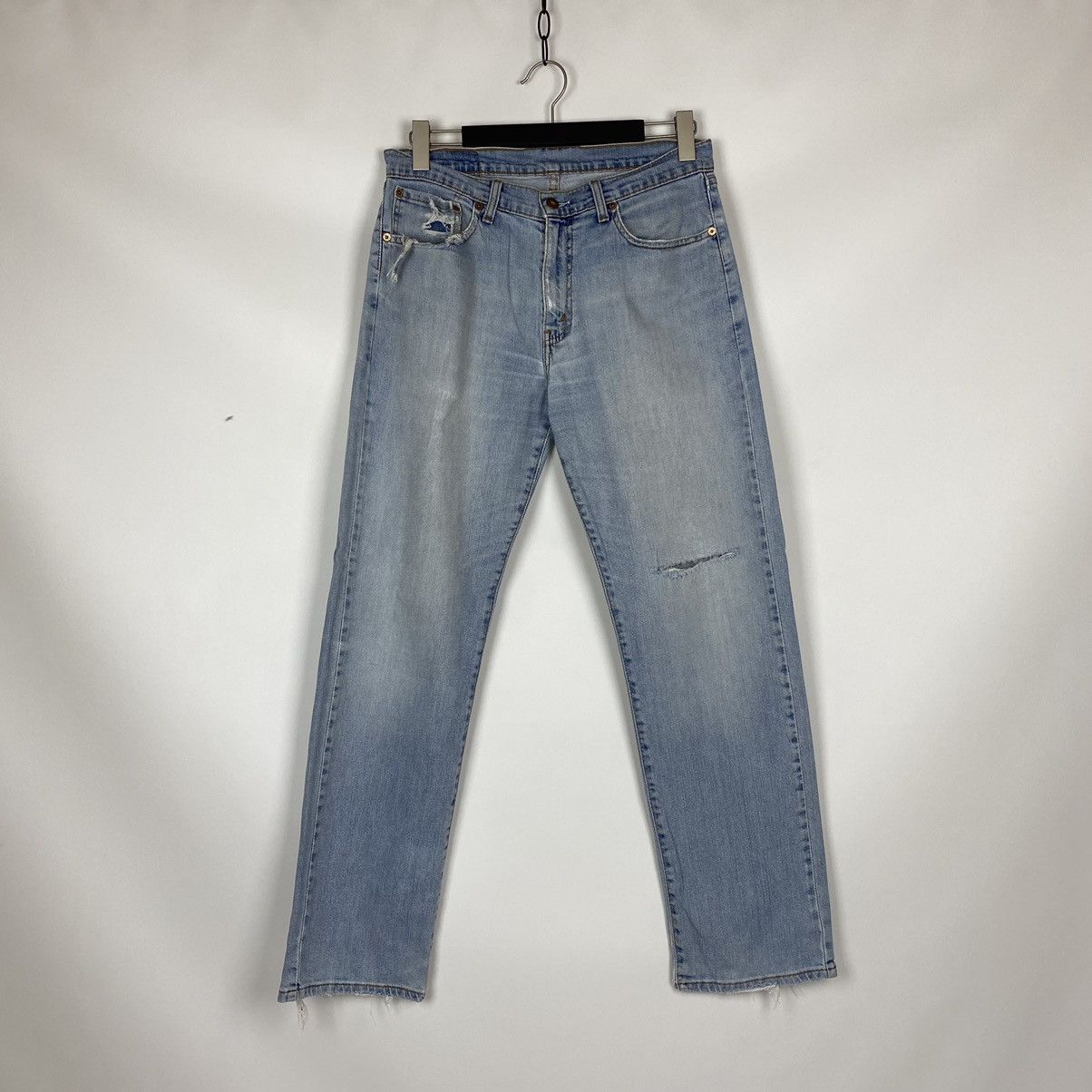 Levi's Levis 751 Faded Denim Jeans Size 33x32 Size US 33 - 3 Thumbnail