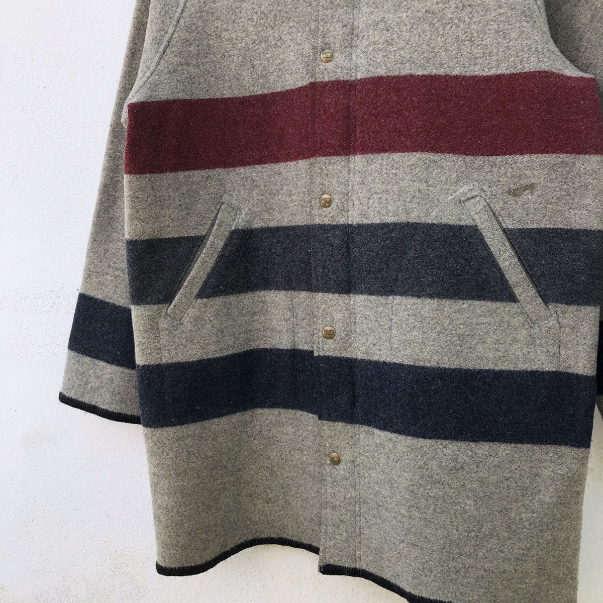 Woolrich Woolen Mills VINTAGE HERRINGBONE LONG JACKET WOOLRICH RARE DESIGN Size US M / EU 48-50 / 2 - 4 Thumbnail
