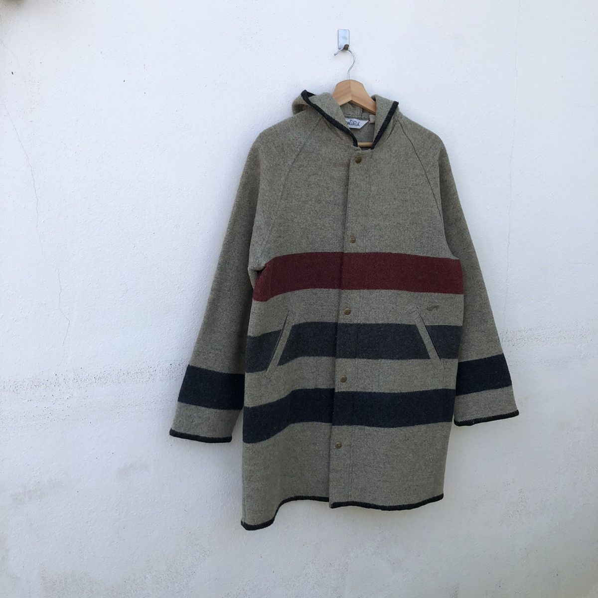 Woolrich Woolen Mills VINTAGE HERRINGBONE LONG JACKET WOOLRICH RARE DESIGN Size US M / EU 48-50 / 2 - 2 Thumbnail