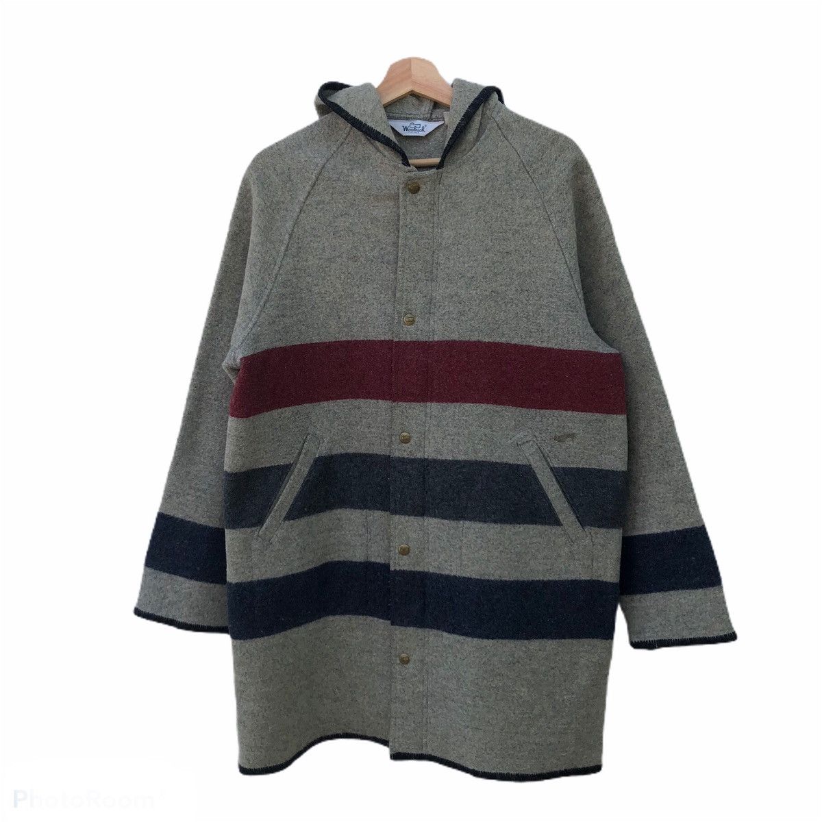 Woolrich Woolen Mills VINTAGE HERRINGBONE LONG JACKET WOOLRICH RARE DESIGN Size US M / EU 48-50 / 2 - 1 Thumbnail