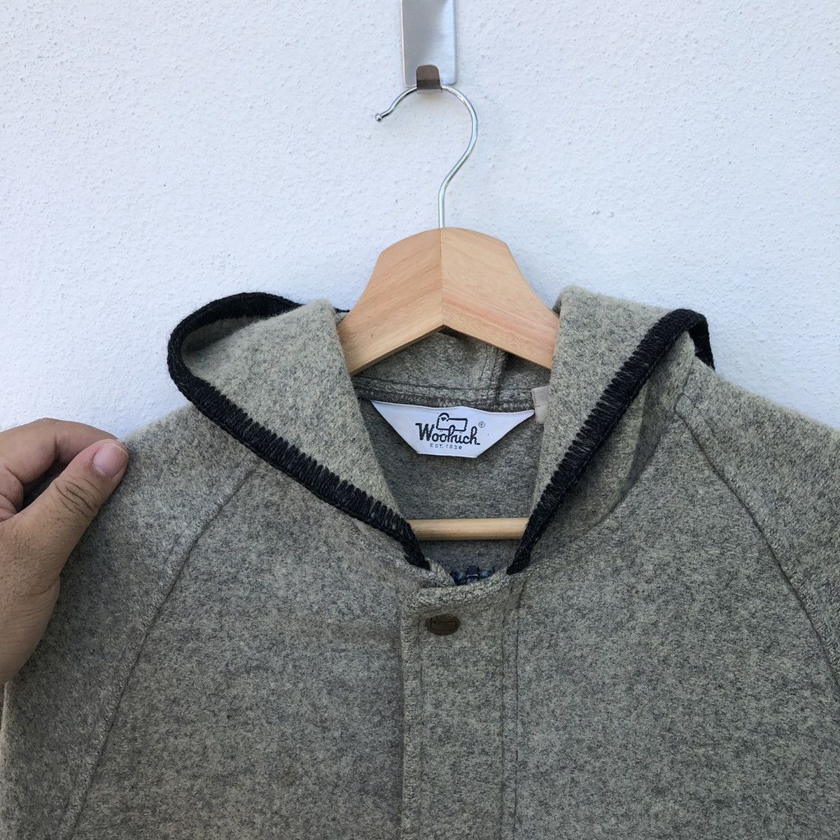 Woolrich Woolen Mills VINTAGE HERRINGBONE LONG JACKET WOOLRICH RARE DESIGN Size US M / EU 48-50 / 2 - 6 Thumbnail