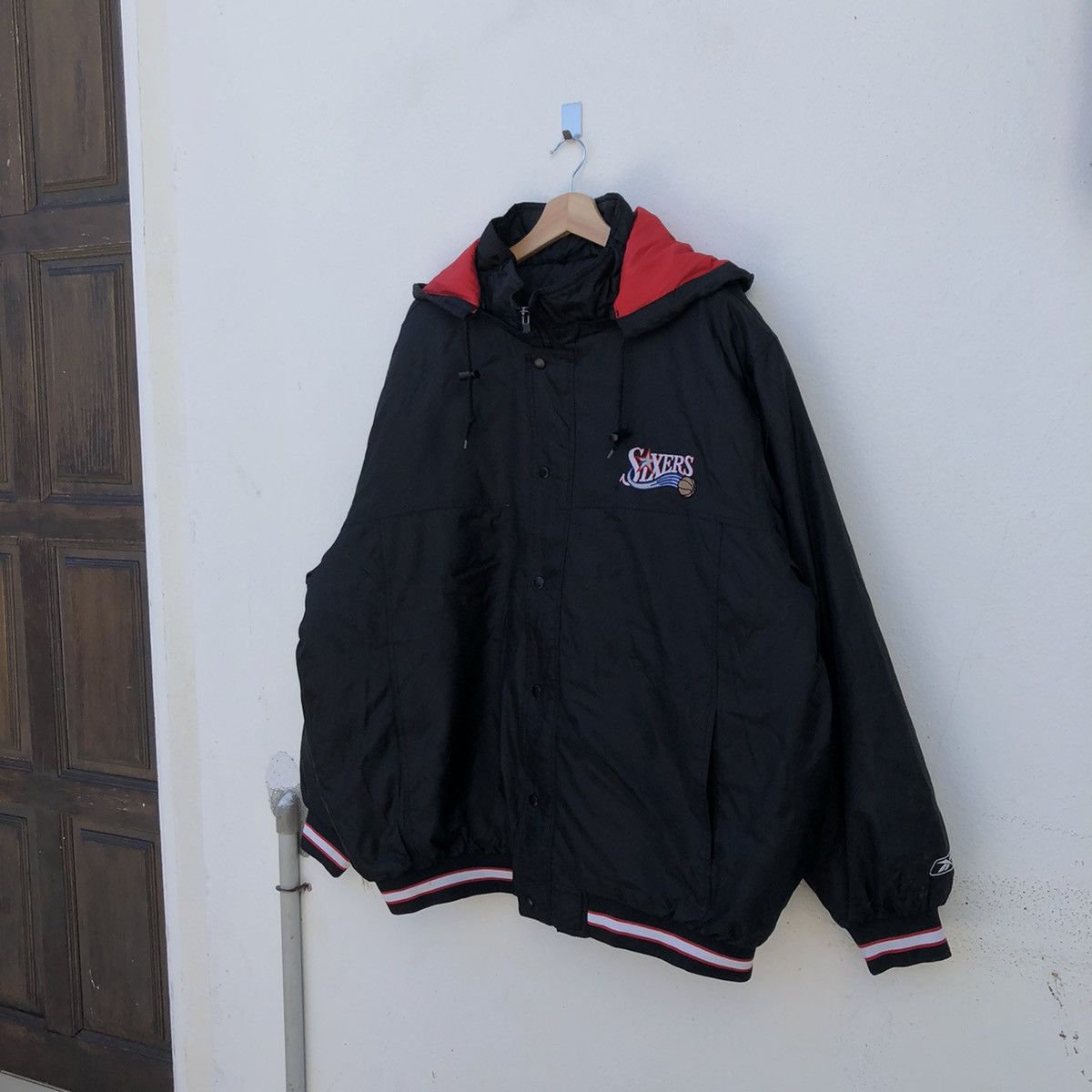 MLB VINTAGE PHILADELPHIA 76EARS REEBOK WARM UP JACKET BIG LOGO Size US XL / EU 56 / 4 - 4 Thumbnail