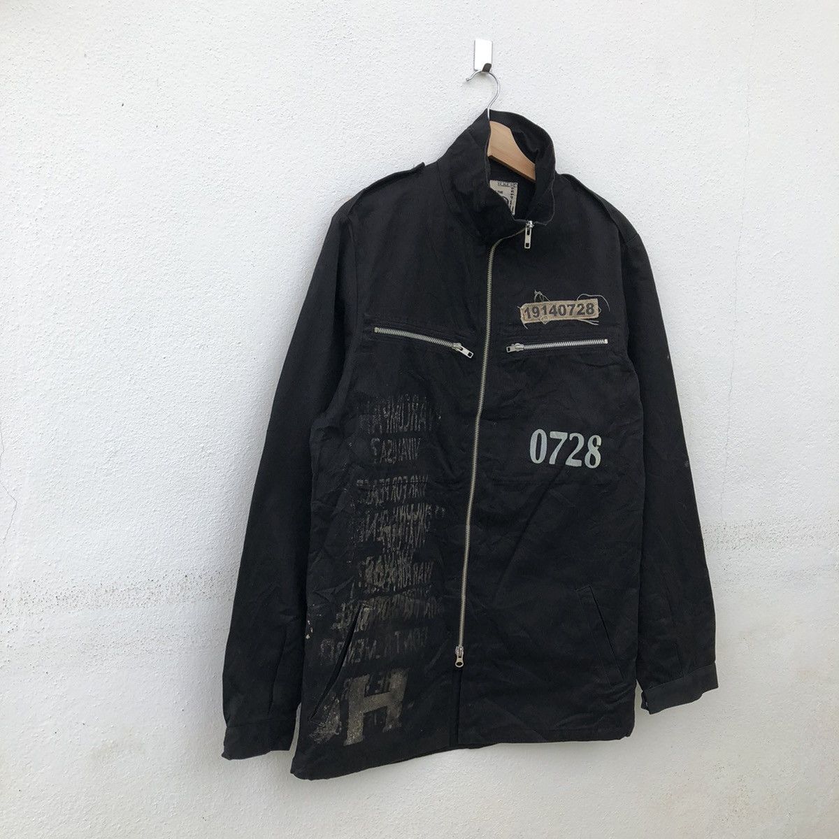 Japanese Brand PUNK JACKET MANUFACTURING BY THE HN+DIE ARTISAN BIG LOGO Size US L / EU 52-54 / 3 - 3 Thumbnail