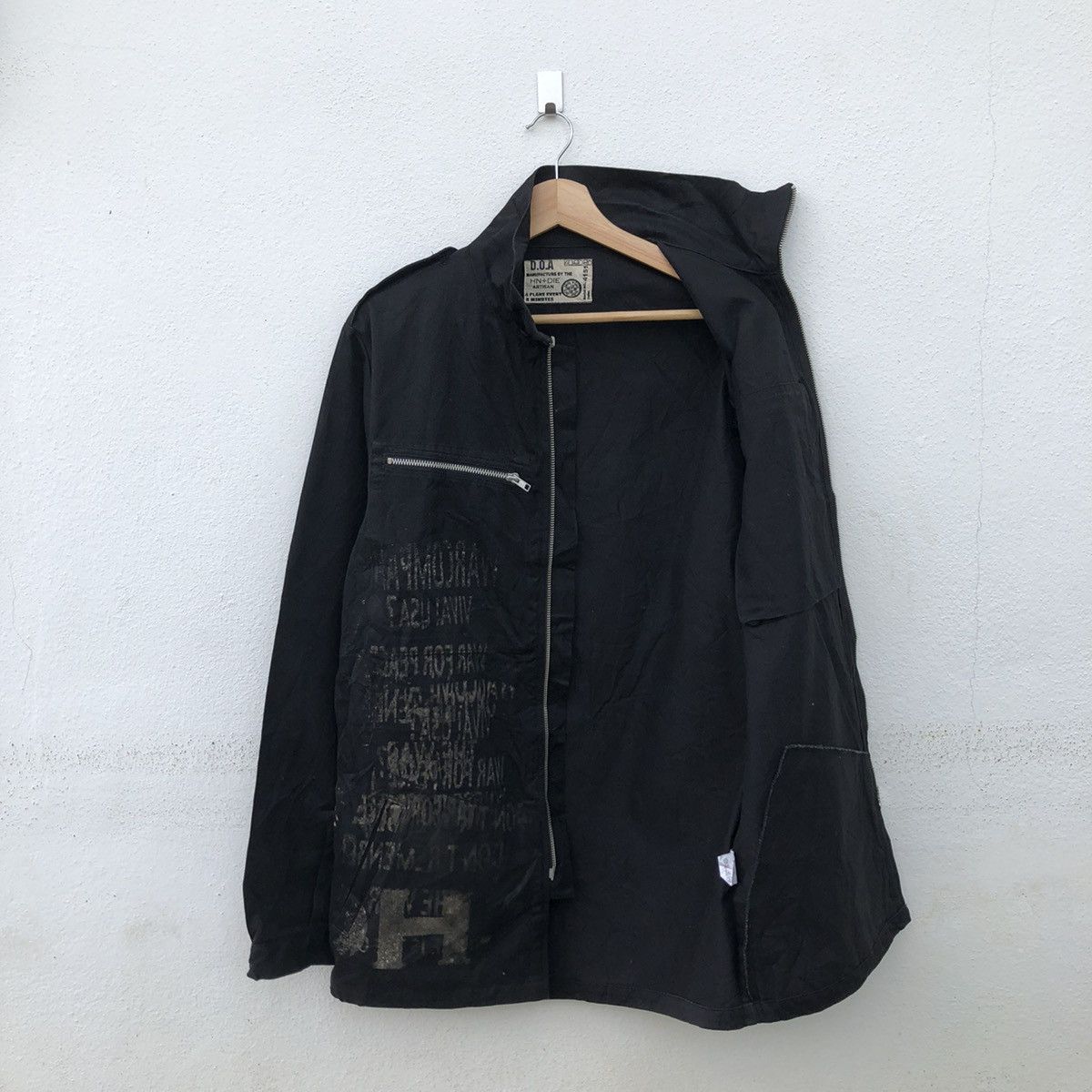Japanese Brand PUNK JACKET MANUFACTURING BY THE HN+DIE ARTISAN BIG LOGO Size US L / EU 52-54 / 3 - 11 Thumbnail