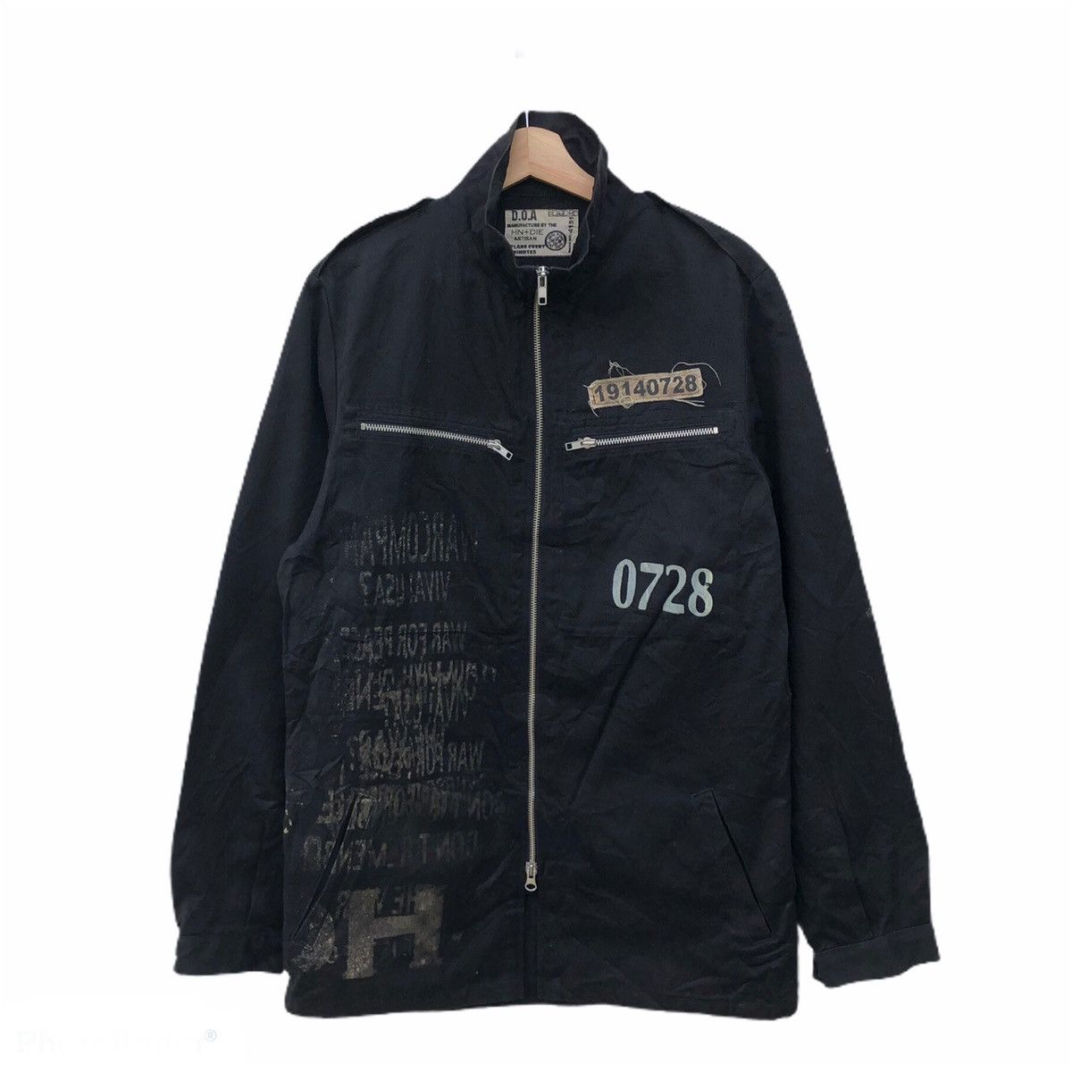 Japanese Brand PUNK JACKET MANUFACTURING BY THE HN+DIE ARTISAN BIG LOGO Size US L / EU 52-54 / 3 - 2 Thumbnail