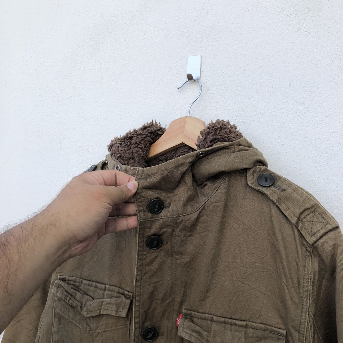 Levi's VINTAGE LEVI'S REDTAB PARKA JACKET HOODIE FLEECE LINING Size US L / EU 52-54 / 3 - 7 Thumbnail