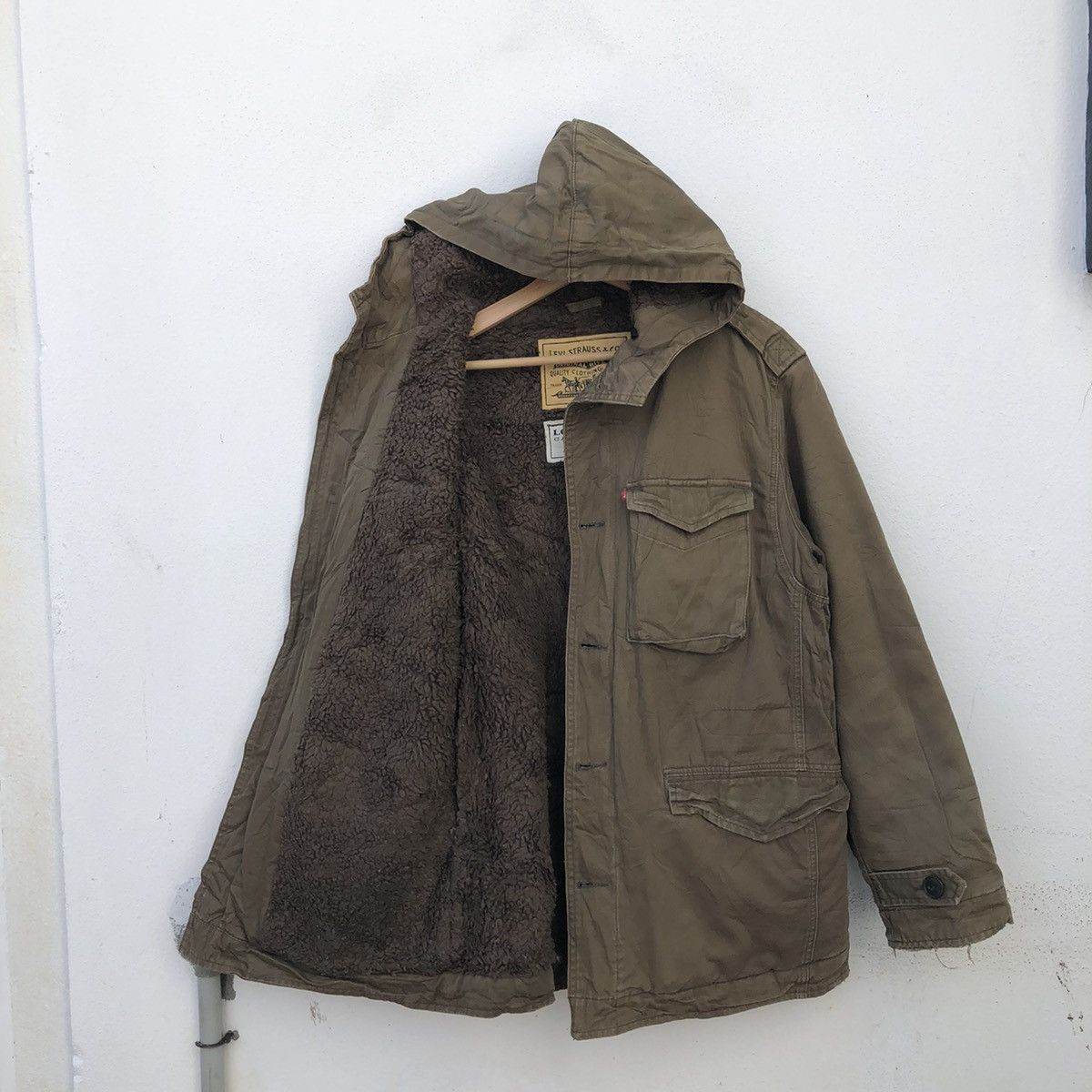 Levi's VINTAGE LEVI'S REDTAB PARKA JACKET HOODIE FLEECE LINING Size US L / EU 52-54 / 3 - 12 Thumbnail