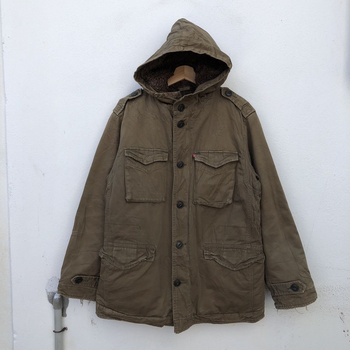 Levi's VINTAGE LEVI'S REDTAB PARKA JACKET HOODIE FLEECE LINING Size US L / EU 52-54 / 3 - 10 Thumbnail