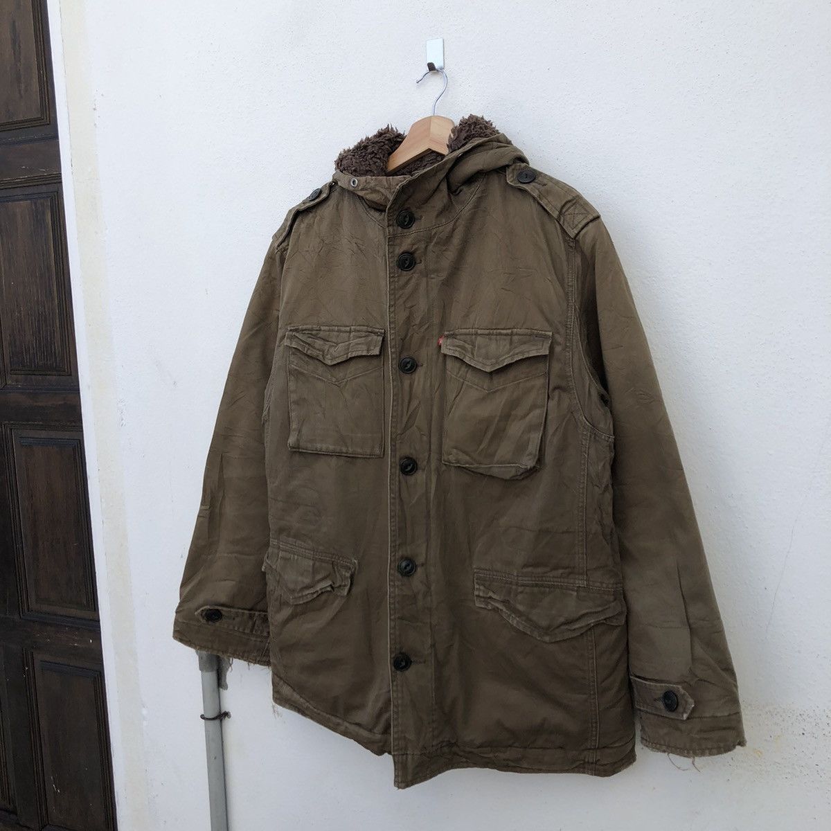 Levi's VINTAGE LEVI'S REDTAB PARKA JACKET HOODIE FLEECE LINING Size US L / EU 52-54 / 3 - 2 Thumbnail