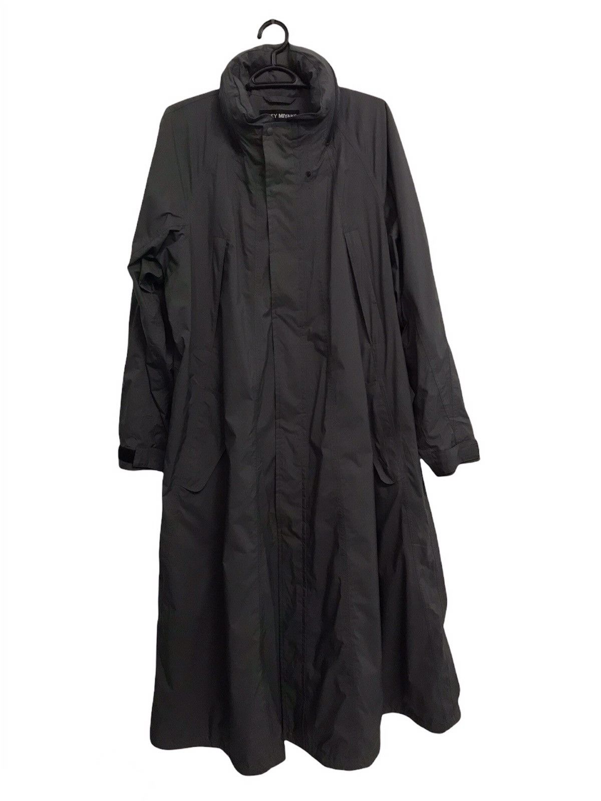 image of Issey Miyake Oversized Sample Raincoat Like Jacket, Men's (Size XL)