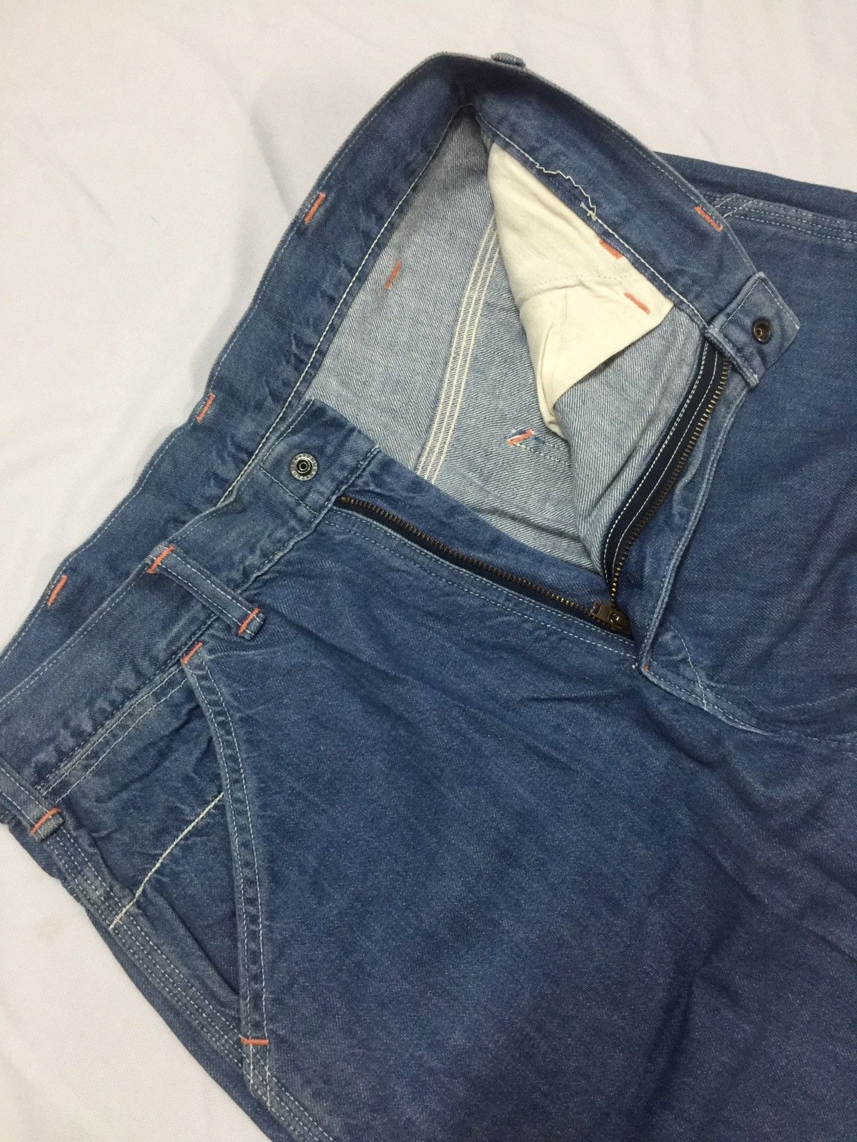 Warehouse DOUBLEWORK by WAREHOUSE Dungarees Jeans Size US 30 / EU 46 - 4 Thumbnail
