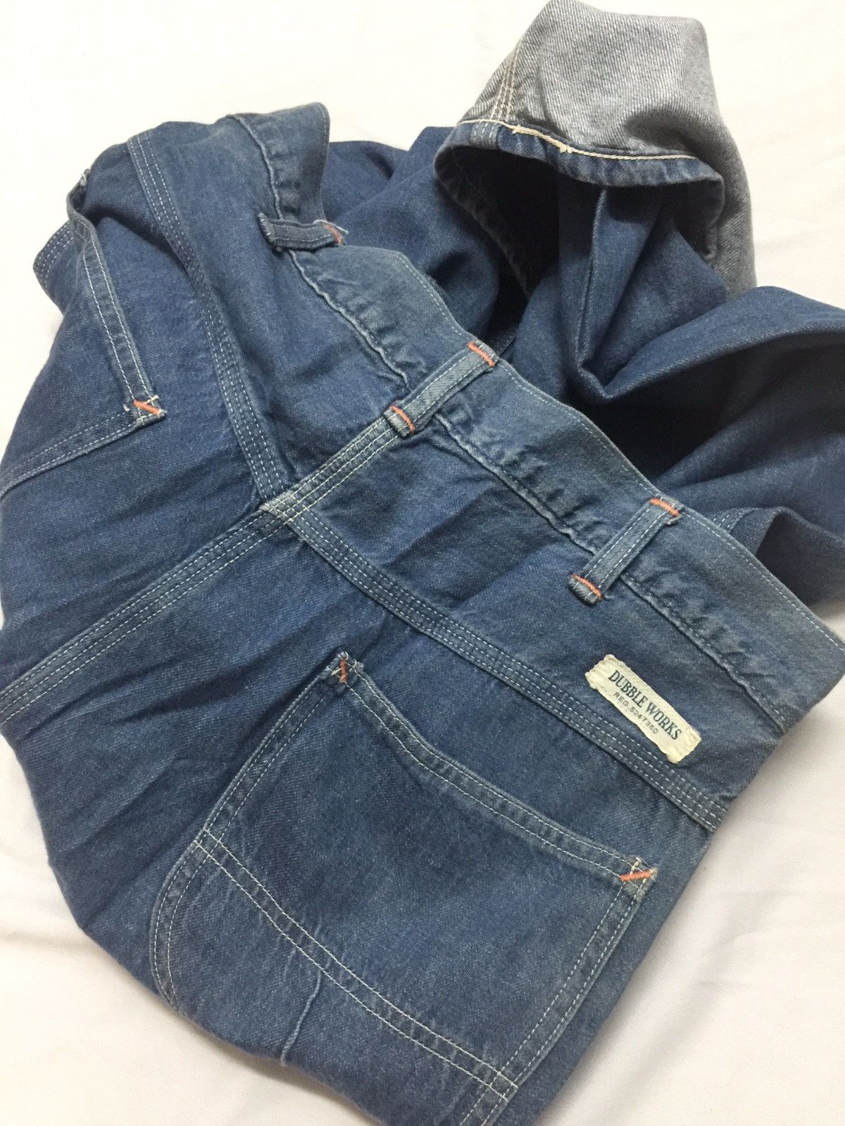 Warehouse DOUBLEWORK by WAREHOUSE Dungarees Jeans Size US 30 / EU 46 - 11 Thumbnail