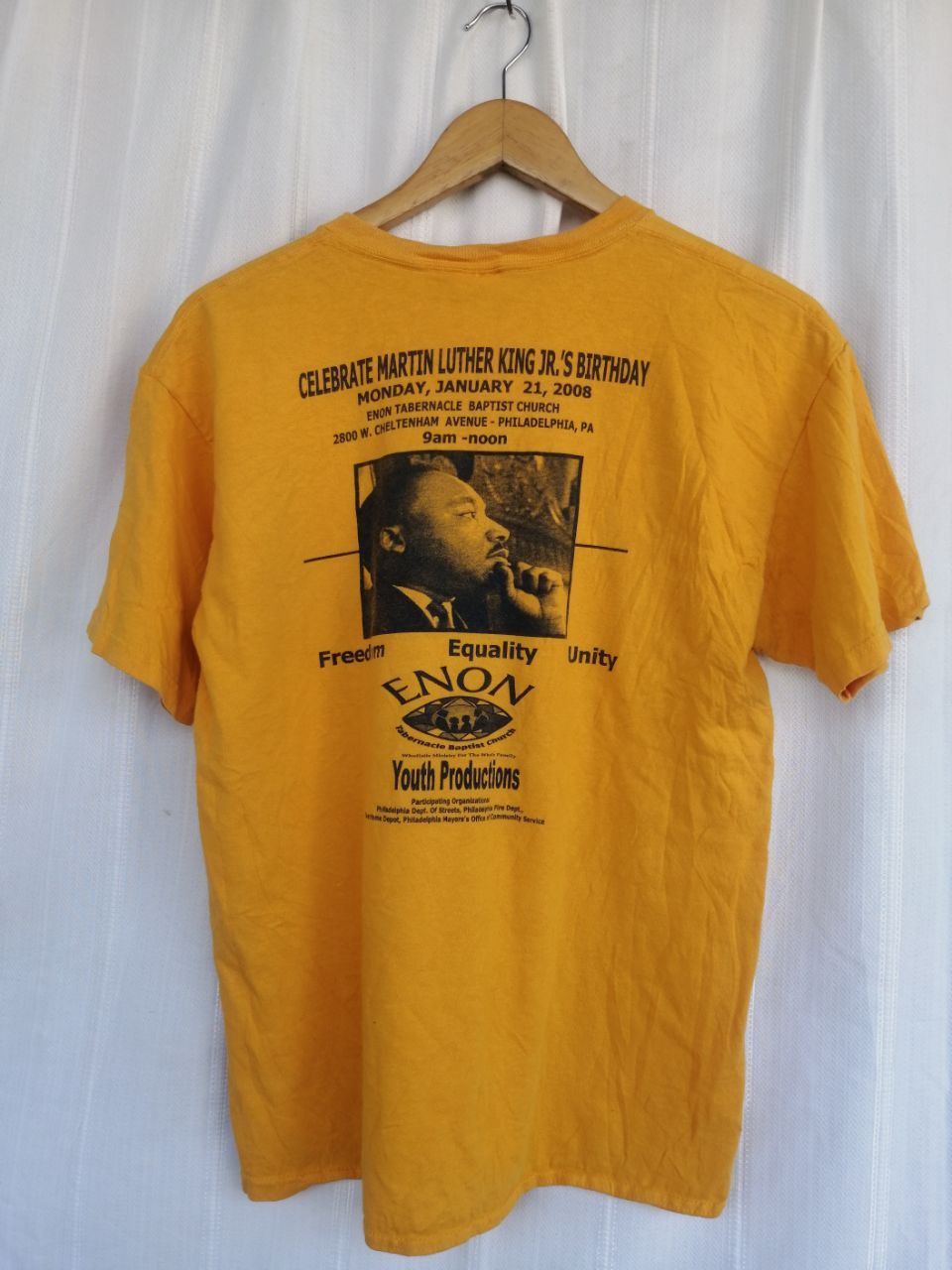 Rap Tees Martin Lurther King Jr. Birthday Celebrations Tee Size US M / EU 48-50 / 2 - 3 Thumbnail