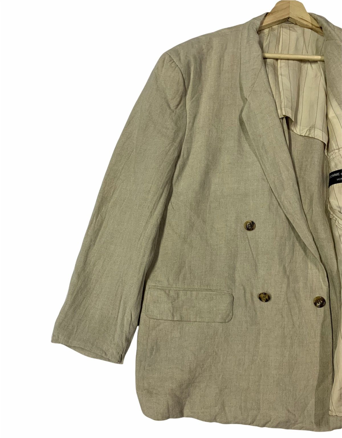 CDG by Comme des Garcons 🔥COMME des GARÇONS HOMME PLUS LINEN JACKET Size US M / EU 48-50 / 2 - 3 Thumbnail