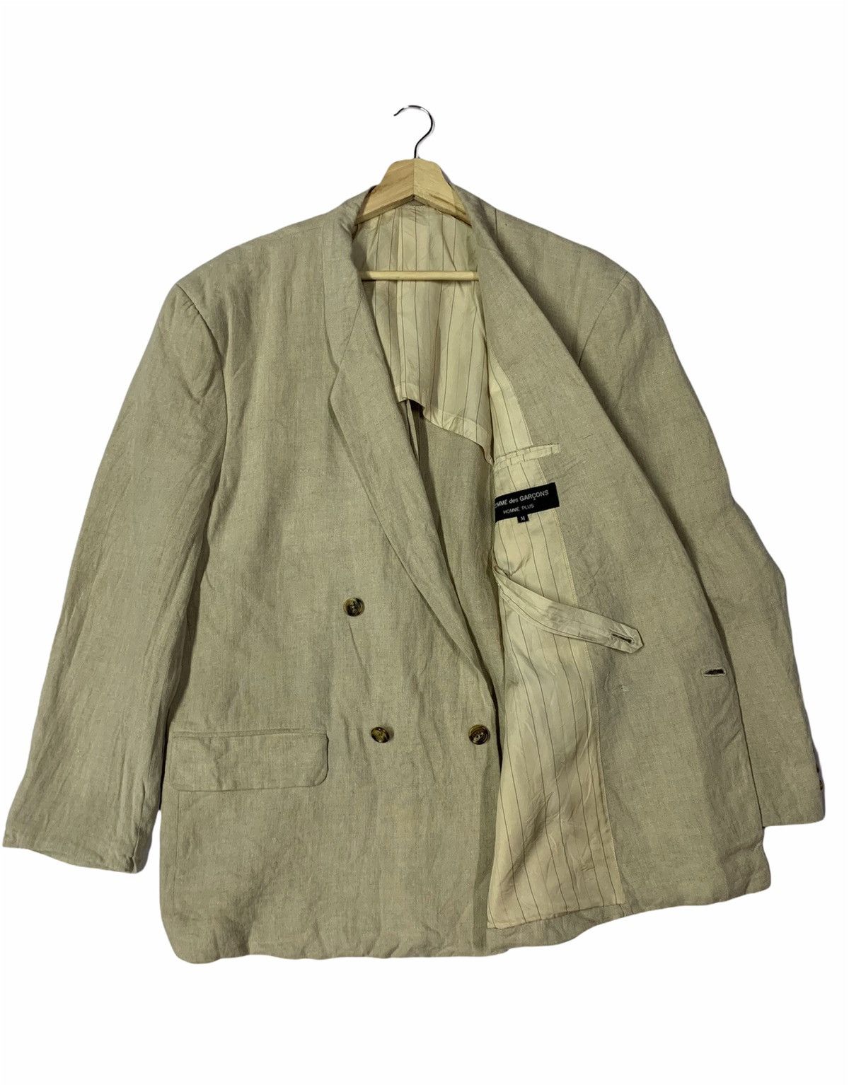 CDG by Comme des Garcons 🔥COMME des GARÇONS HOMME PLUS LINEN JACKET Size US M / EU 48-50 / 2 - 1 Thumbnail