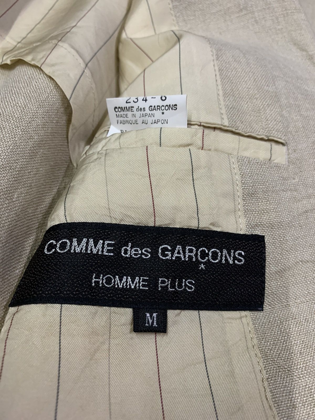 CDG by Comme des Garcons 🔥COMME des GARÇONS HOMME PLUS LINEN JACKET Size US M / EU 48-50 / 2 - 9 Thumbnail