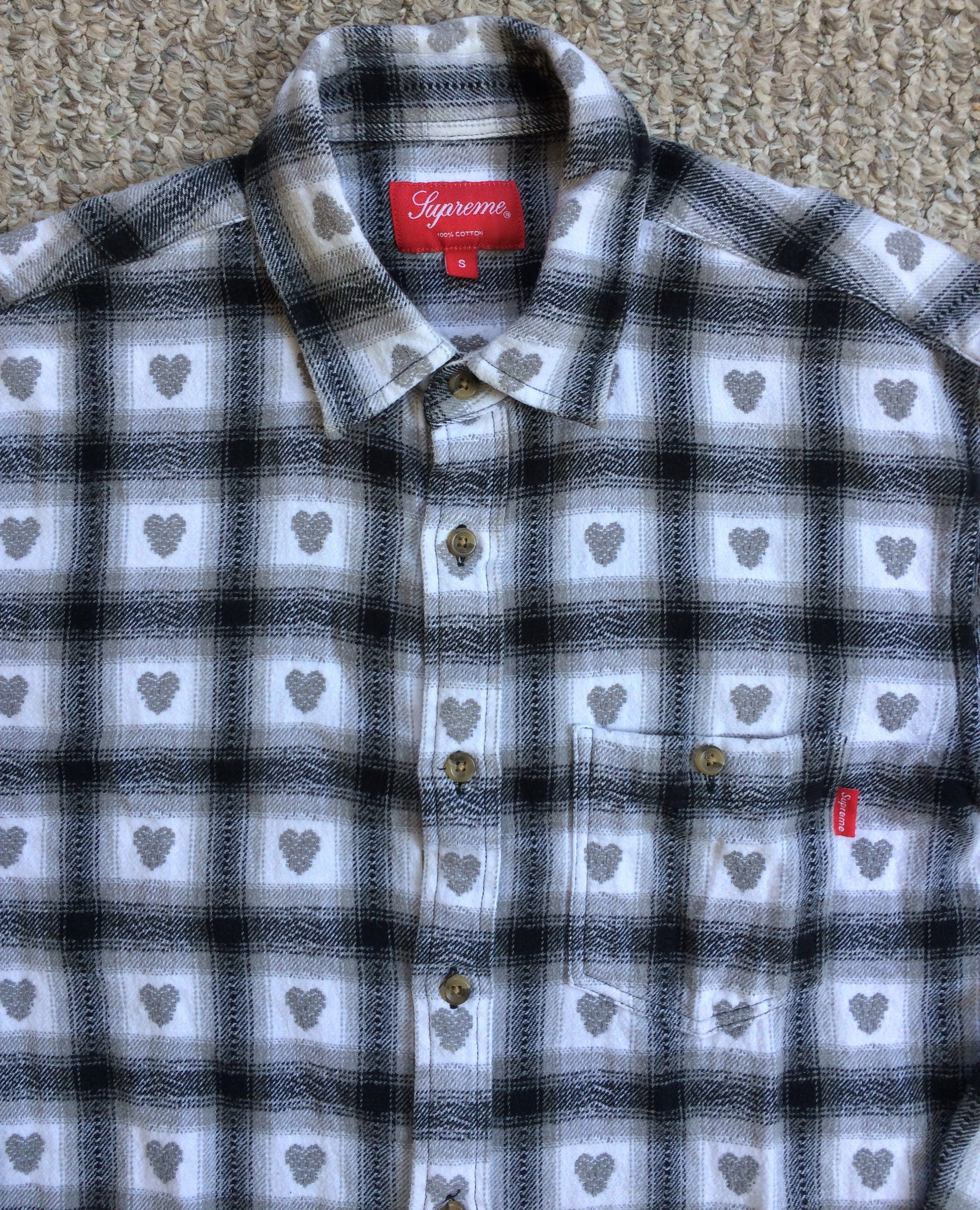 Supreme S/S 2016 Supreme Hearts Flannel size small Size US S / EU 44-46 / 1 - 2 Thumbnail