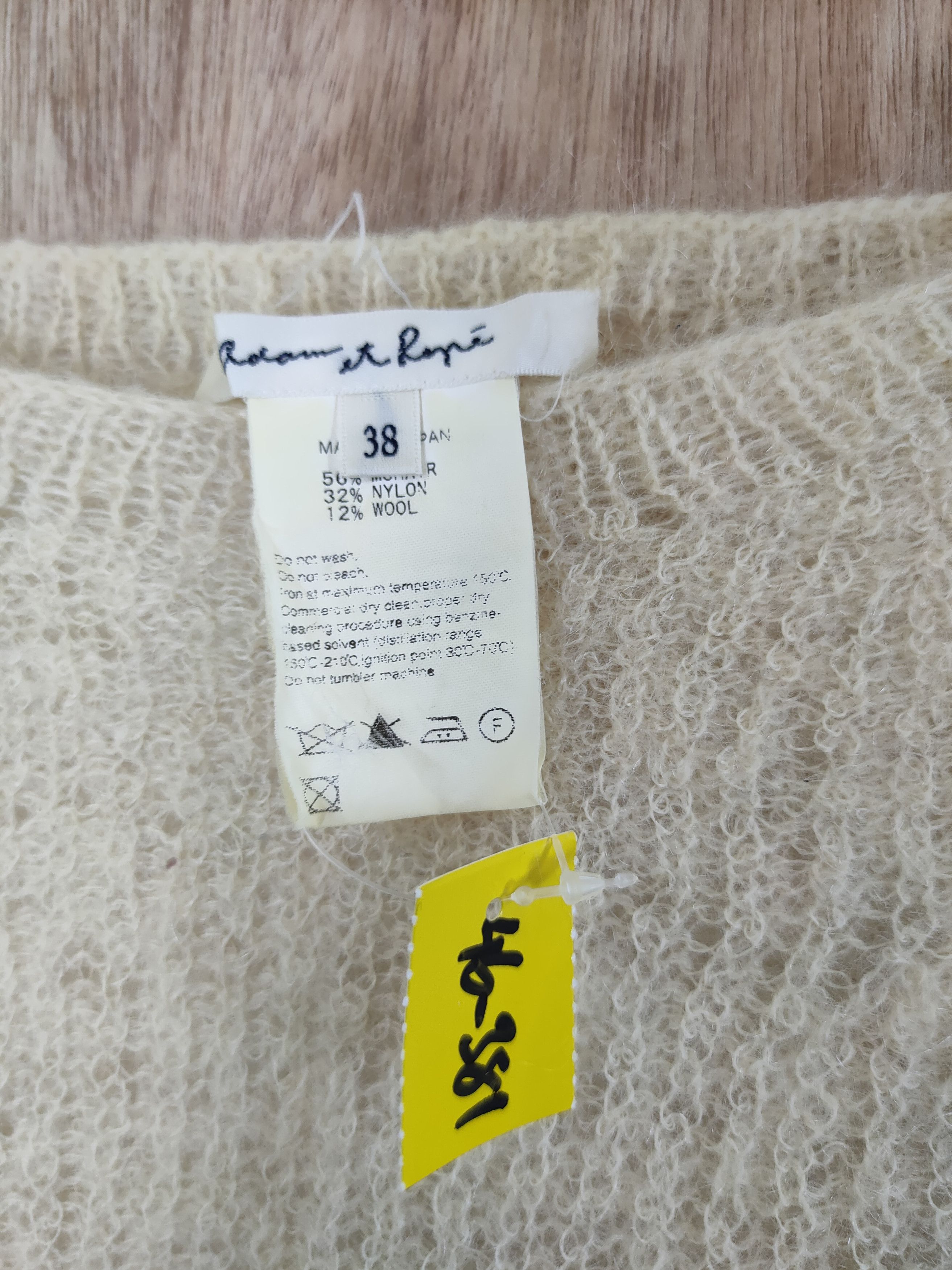 ADAM ET ROPE DL Adam et Rope cloaks knitwear mohair made in japan #46-381 Size XS / US 0-2 / IT 36-38 - 4 Thumbnail