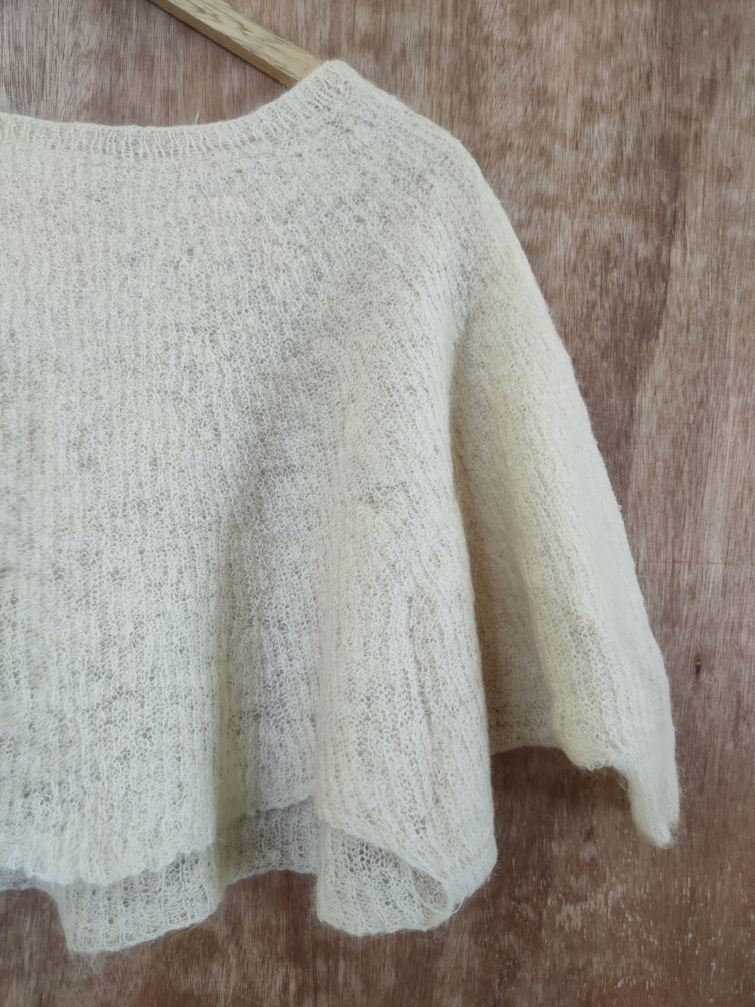 ADAM ET ROPE DL Adam et Rope cloaks knitwear mohair made in japan #46-381 Size XS / US 0-2 / IT 36-38 - 9 Thumbnail