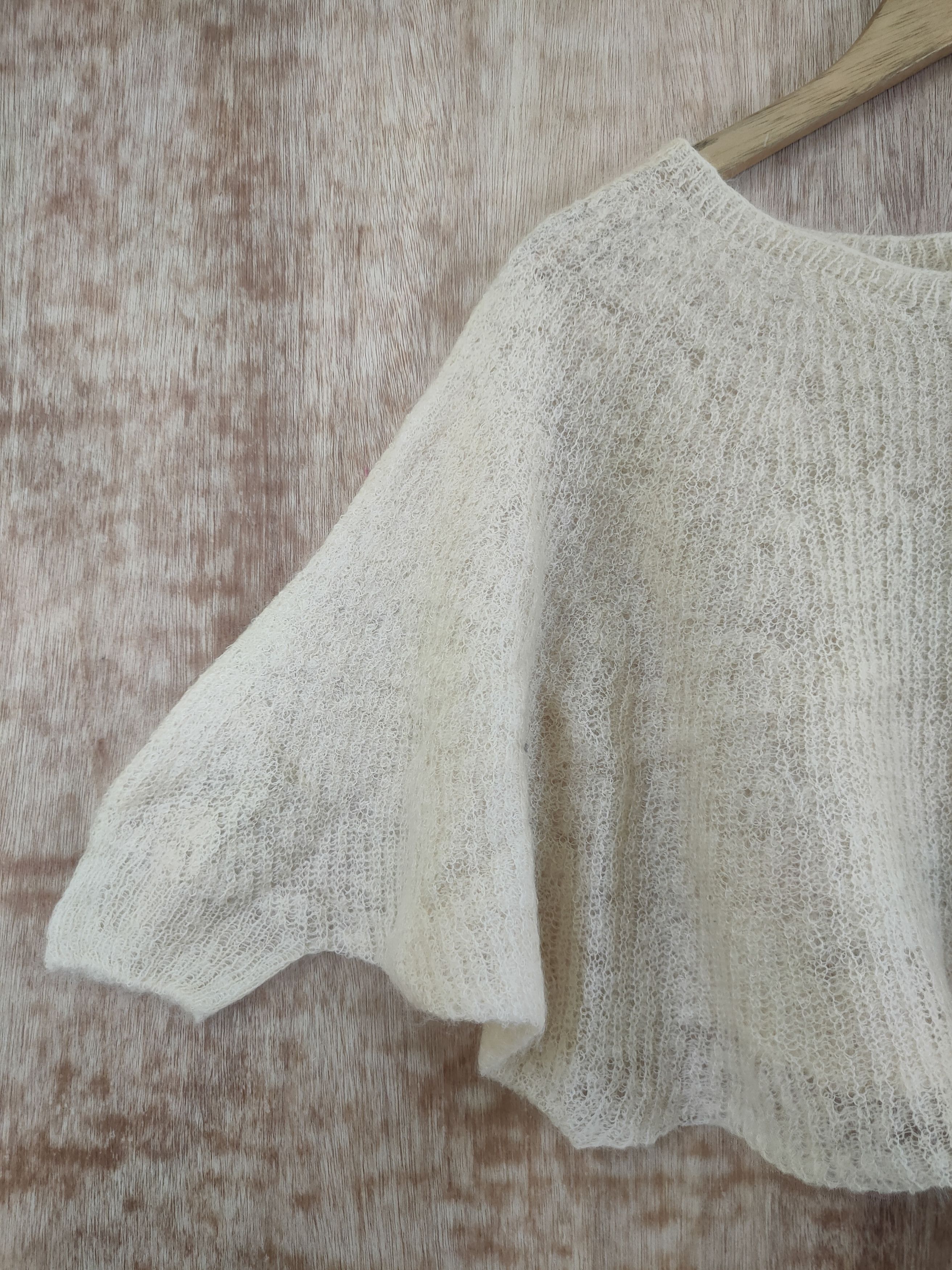 ADAM ET ROPE DL Adam et Rope cloaks knitwear mohair made in japan #46-381 Size XS / US 0-2 / IT 36-38 - 2 Thumbnail