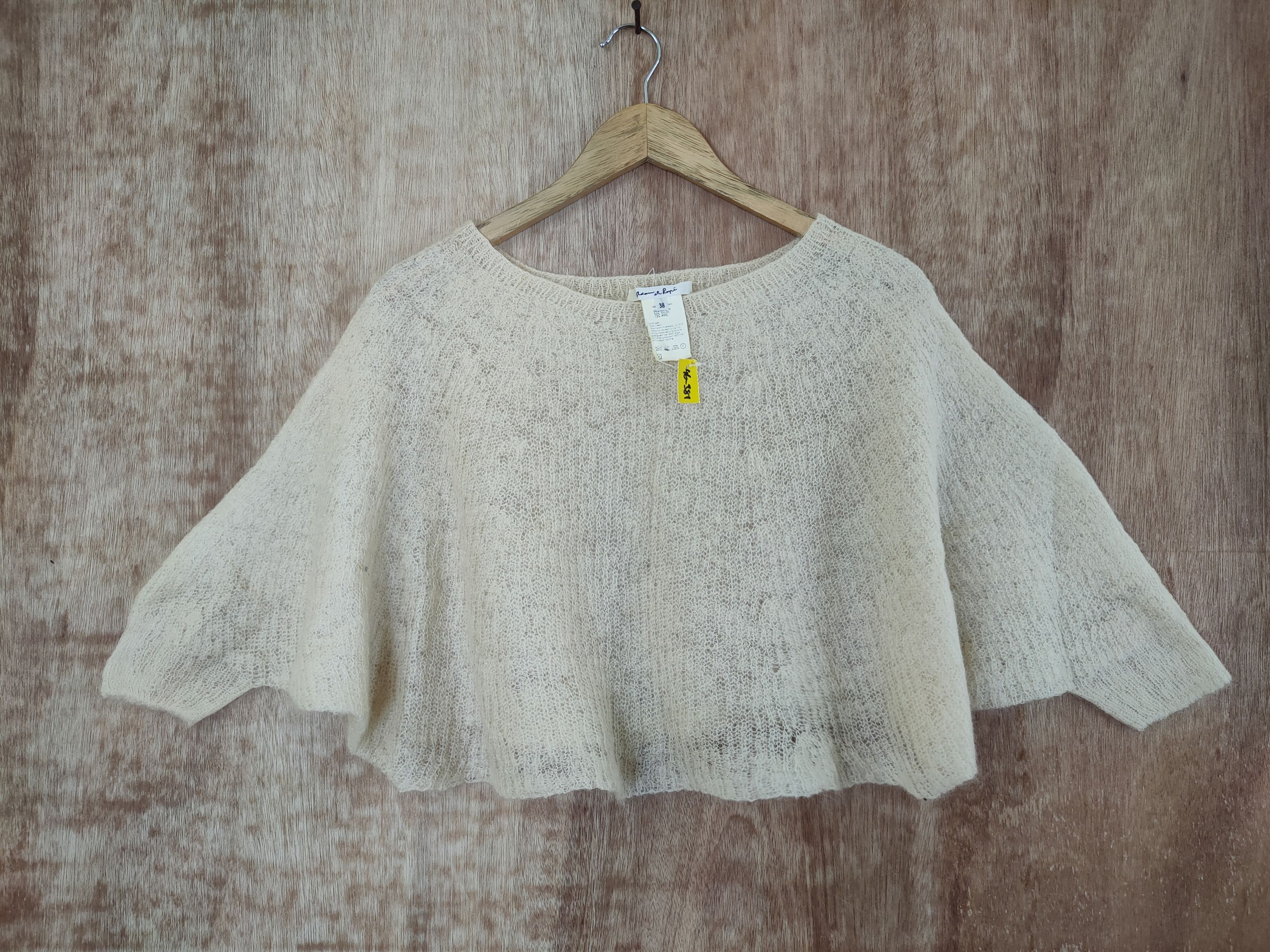 ADAM ET ROPE DL Adam et Rope cloaks knitwear mohair made in japan #46-381 Size XS / US 0-2 / IT 36-38 - 1 Thumbnail