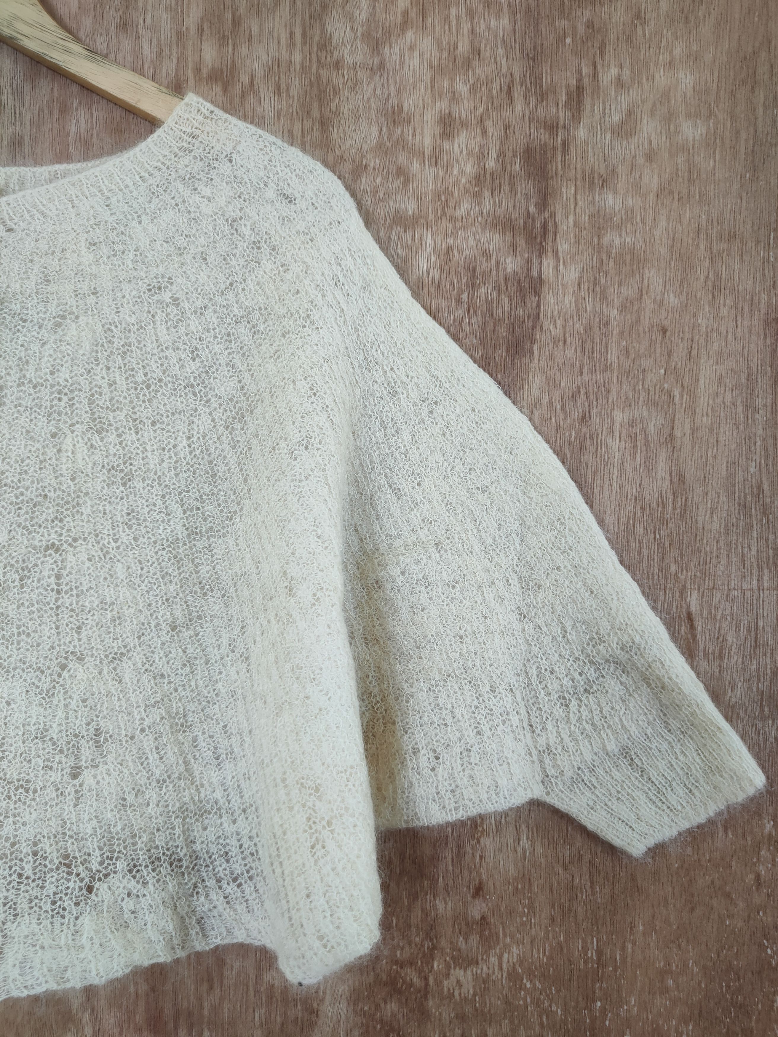ADAM ET ROPE DL Adam et Rope cloaks knitwear mohair made in japan #46-381 Size XS / US 0-2 / IT 36-38 - 3 Thumbnail
