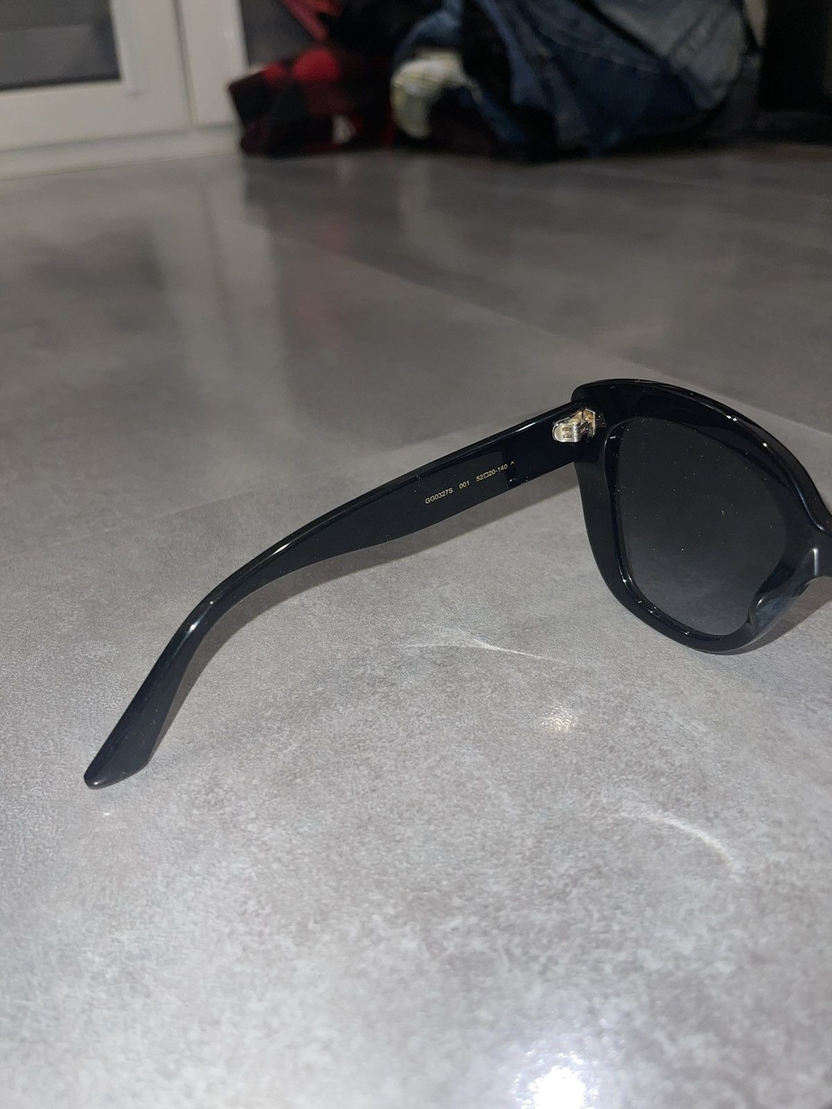 Gucci Gucci GG0327S "GG' Logo Black Sunglasses Size ONE SIZE - 12 Thumbnail