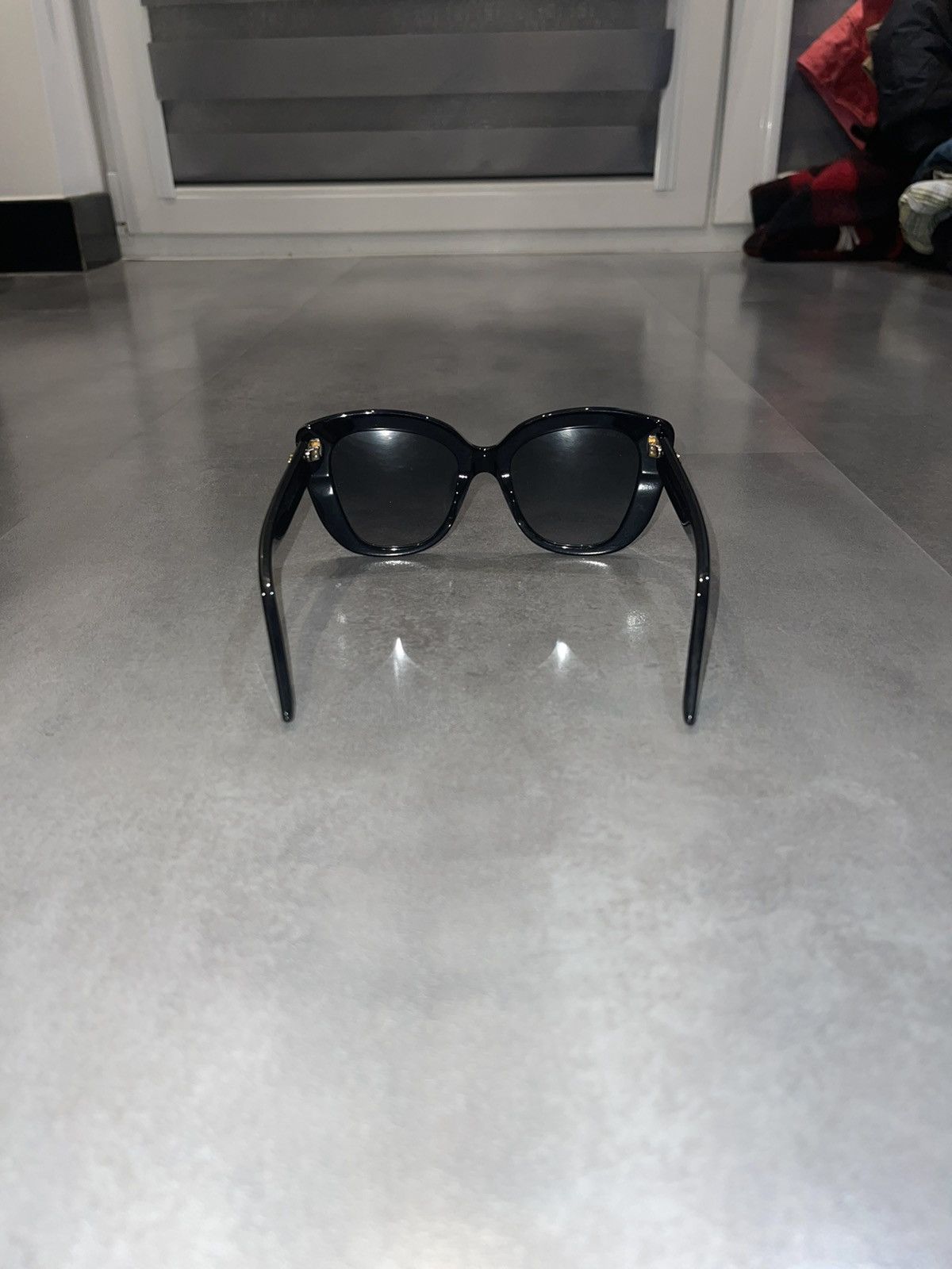 Gucci Gucci GG0327S "GG' Logo Black Sunglasses Size ONE SIZE - 8 Thumbnail