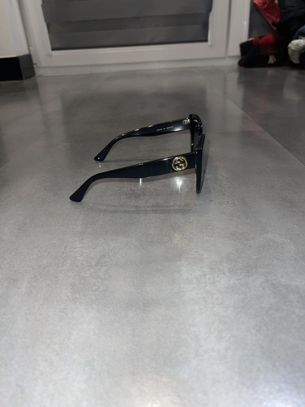 Gucci Gucci GG0327S "GG' Logo Black Sunglasses Size ONE SIZE - 7 Thumbnail