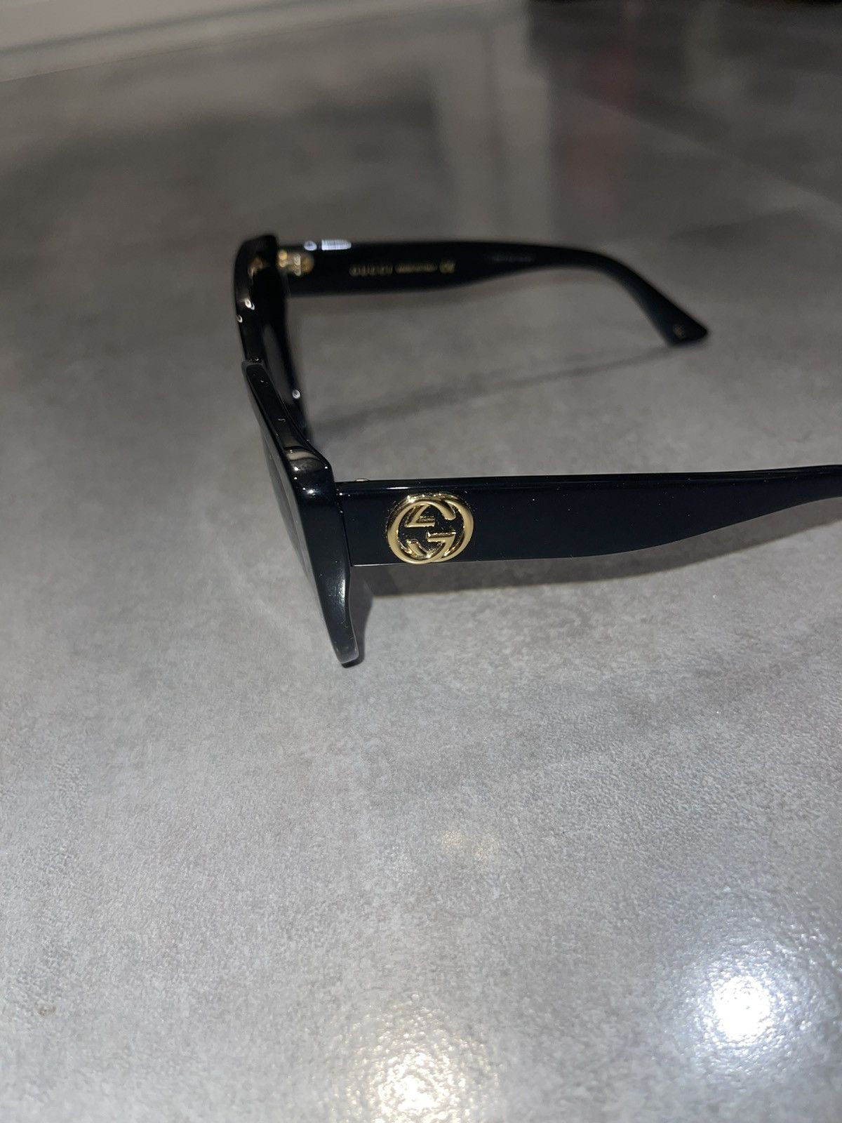 Gucci Gucci GG0327S "GG' Logo Black Sunglasses Size ONE SIZE - 6 Thumbnail