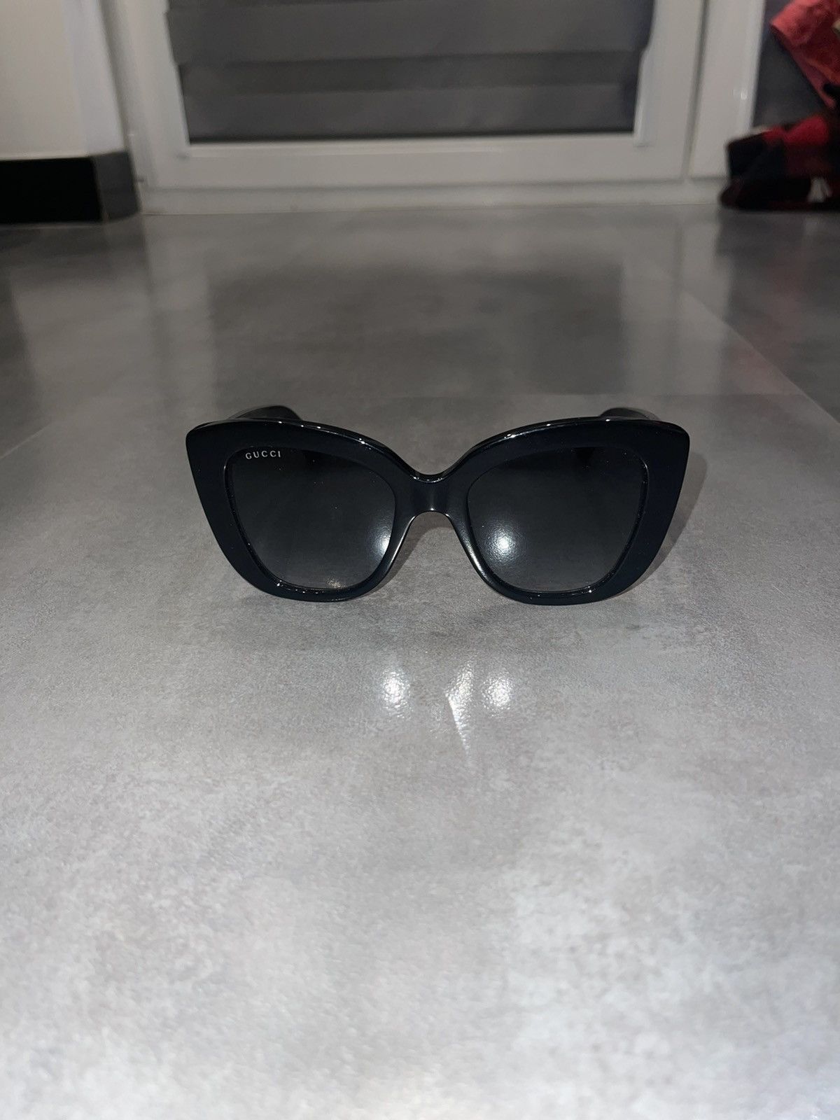 Gucci Gucci GG0327S "GG' Logo Black Sunglasses Size ONE SIZE - 2 Thumbnail