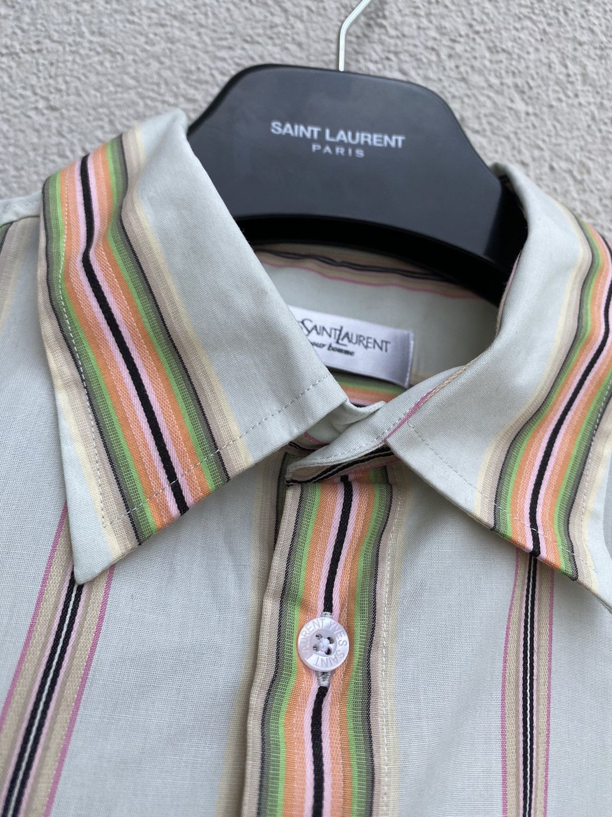 Yves Saint Laurent Multicolor YSL Shirt Summer Rare Size US XL / EU 56 / 4 - 7 Thumbnail