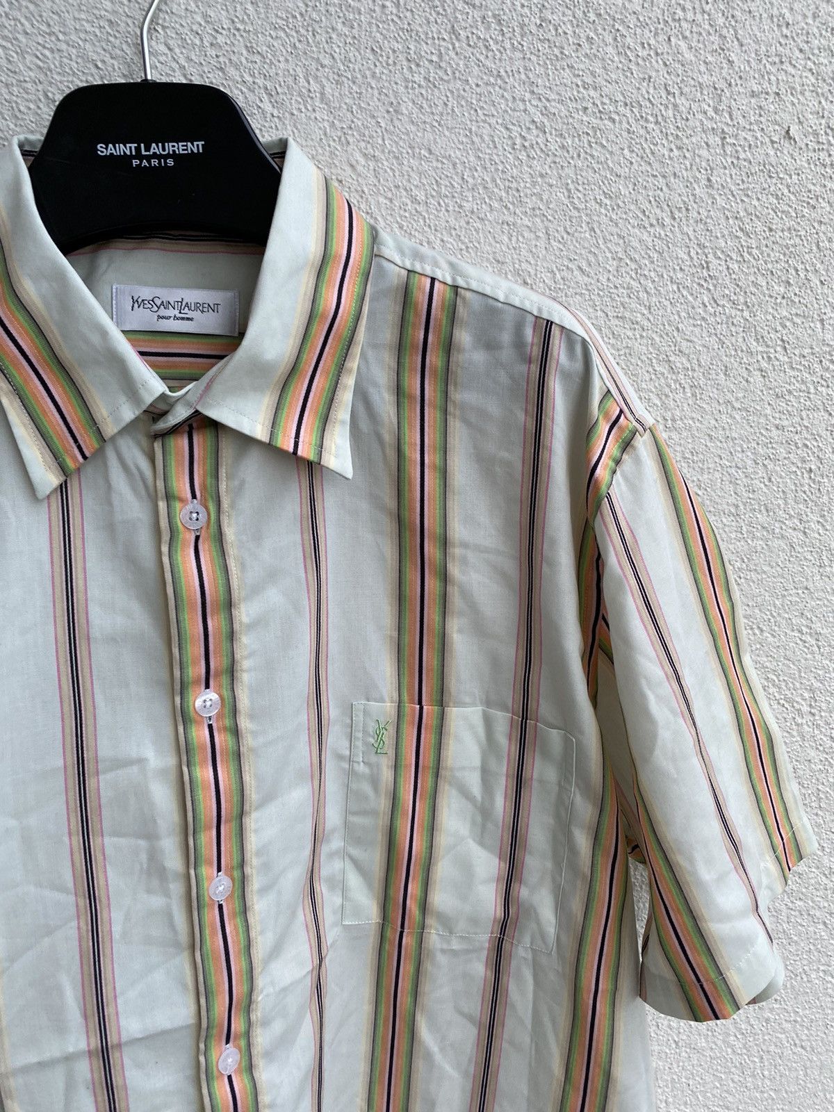 Yves Saint Laurent Multicolor YSL Shirt Summer Rare Size US XL / EU 56 / 4 - 17 Thumbnail