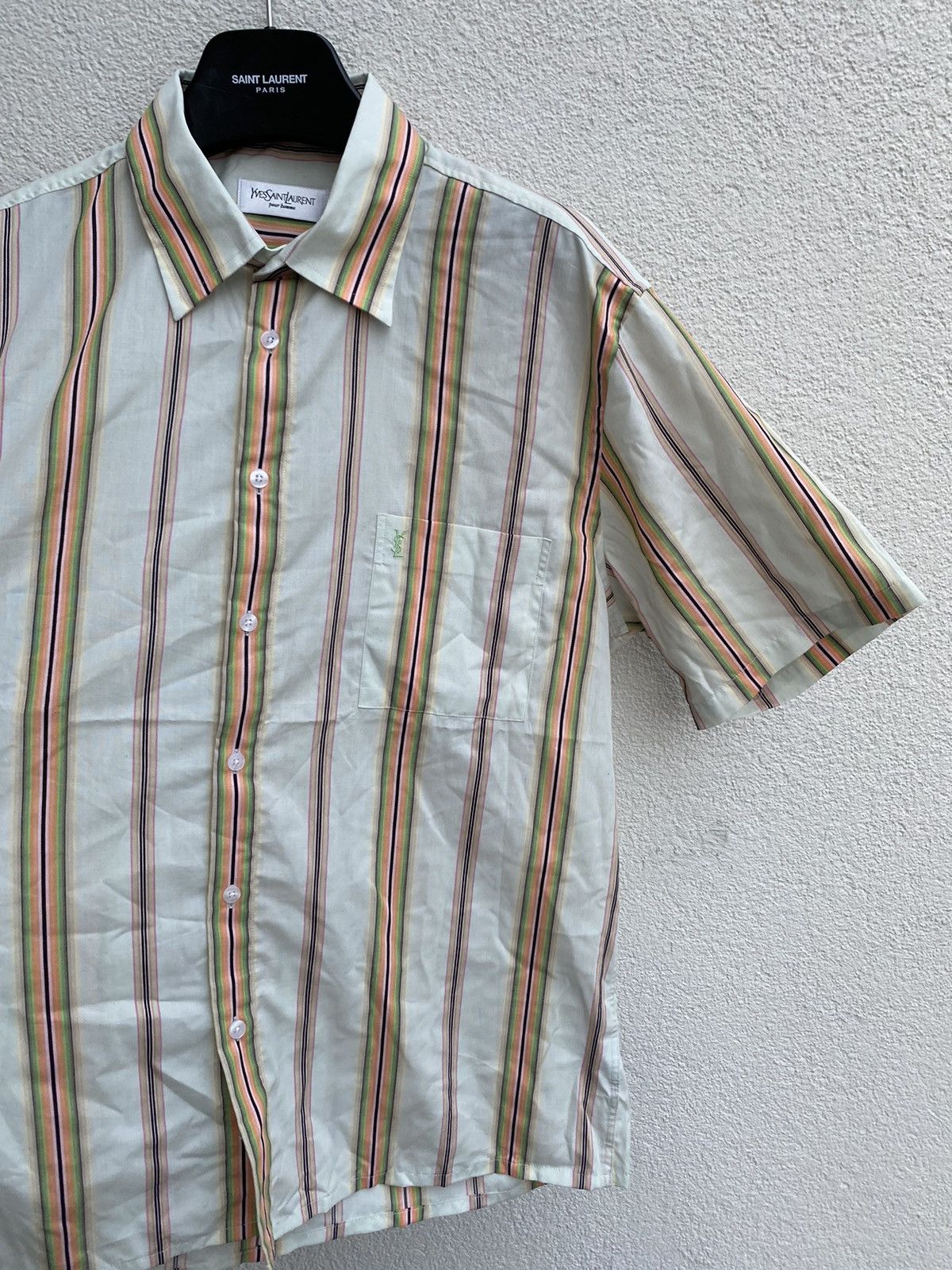 Yves Saint Laurent Multicolor YSL Shirt Summer Rare Size US XL / EU 56 / 4 - 14 Thumbnail