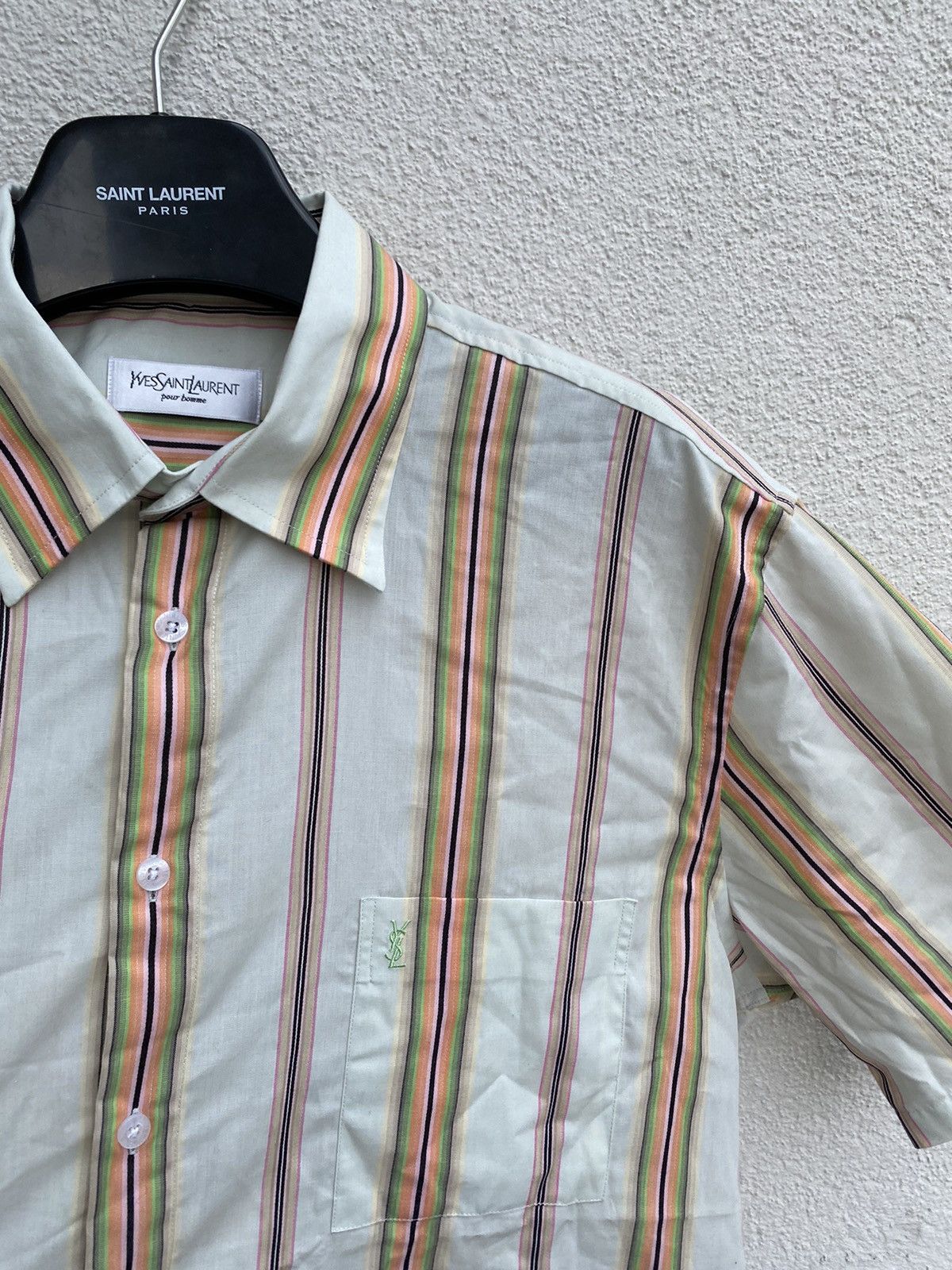 Yves Saint Laurent Multicolor YSL Shirt Summer Rare Size US XL / EU 56 / 4 - 6 Thumbnail