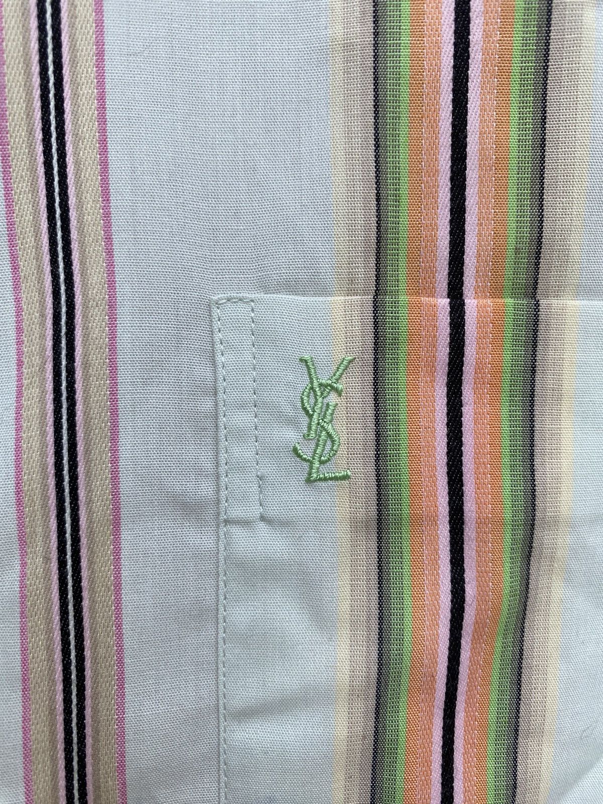 Yves Saint Laurent Multicolor YSL Shirt Summer Rare Size US XL / EU 56 / 4 - 2 Thumbnail