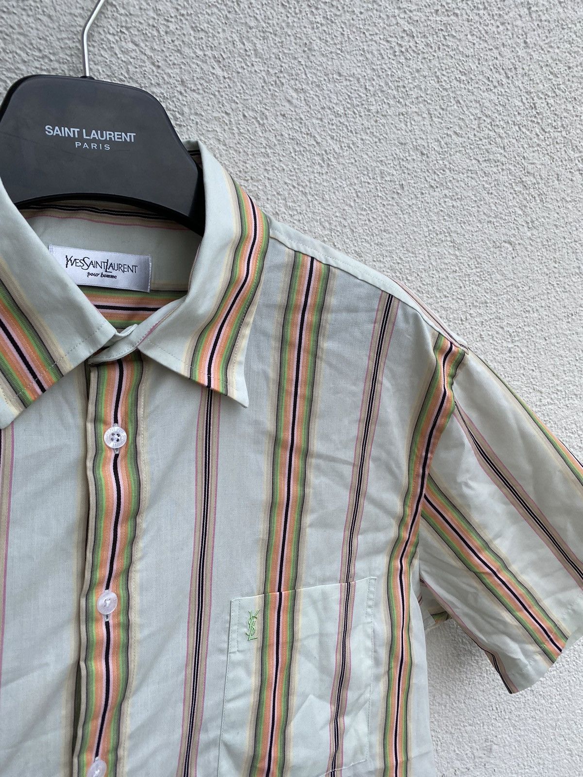 Yves Saint Laurent Multicolor YSL Shirt Summer Rare Size US XL / EU 56 / 4 - 1 Thumbnail