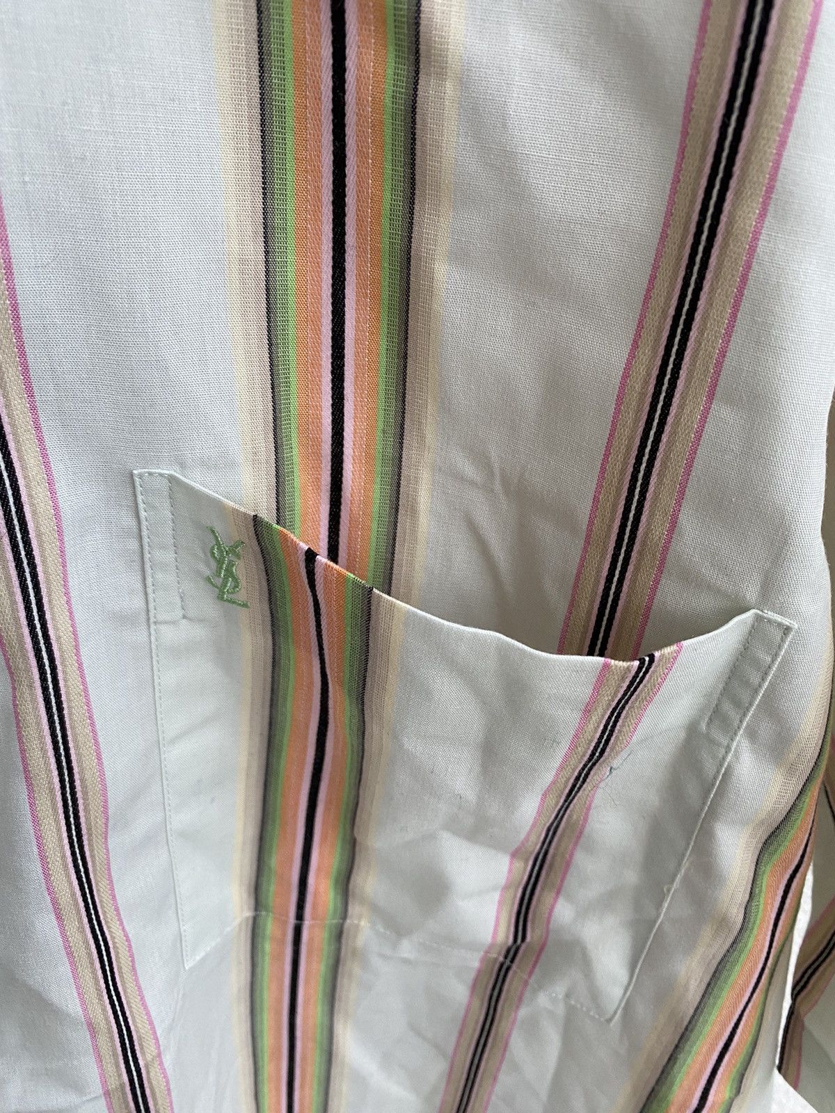Yves Saint Laurent Multicolor YSL Shirt Summer Rare Size US XL / EU 56 / 4 - 13 Thumbnail