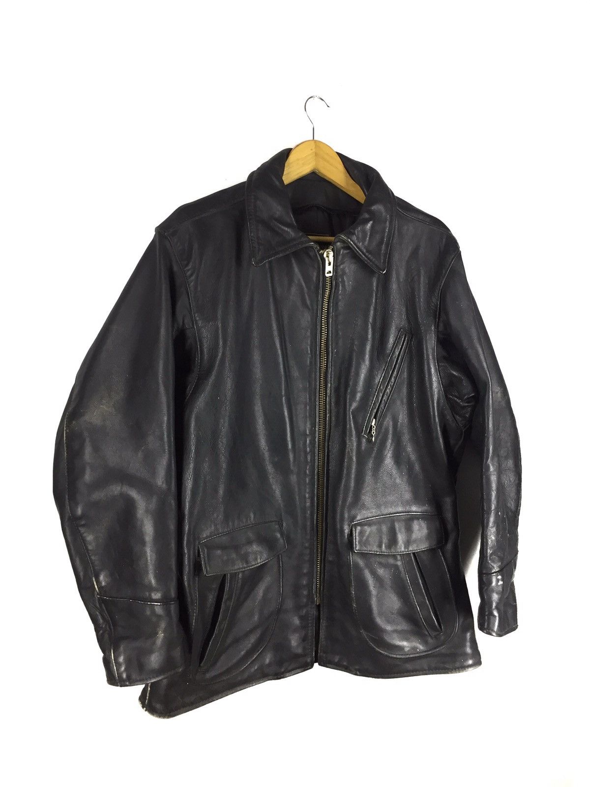 Vanson Leathers Vintage 1940s VANSON LEATHER Model J "Car Jacket" Size US M / EU 48-50 / 2 - 9 Thumbnail