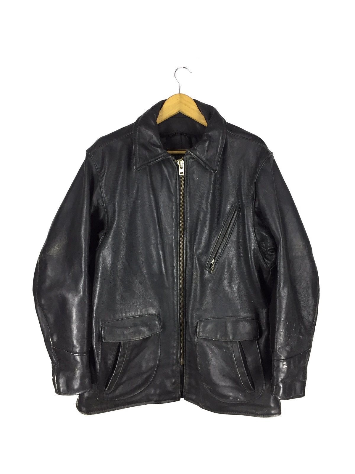 Vanson Leathers Vintage 1940s VANSON LEATHER Model J "Car Jacket" Size US M / EU 48-50 / 2 - 8 Thumbnail