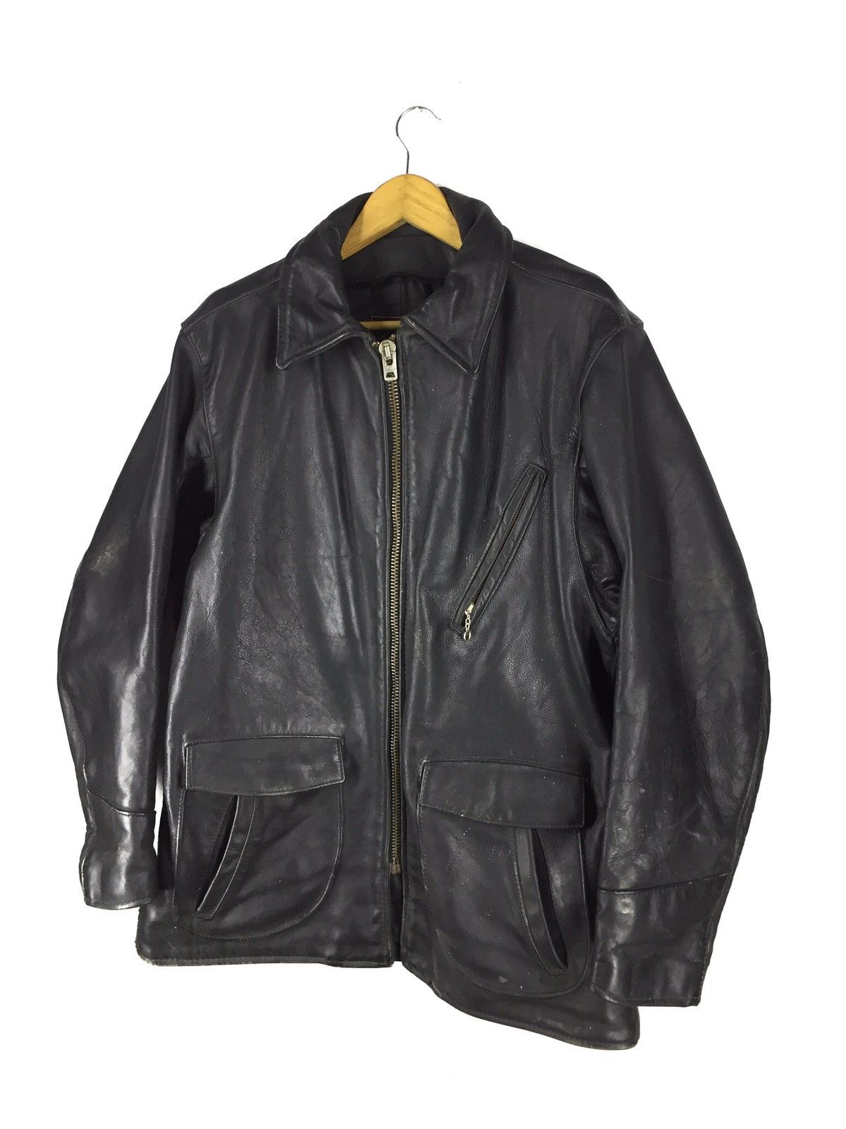 Vanson Leathers Vintage 1940s VANSON LEATHER Model J "Car Jacket" Size US M / EU 48-50 / 2 - 11 Thumbnail