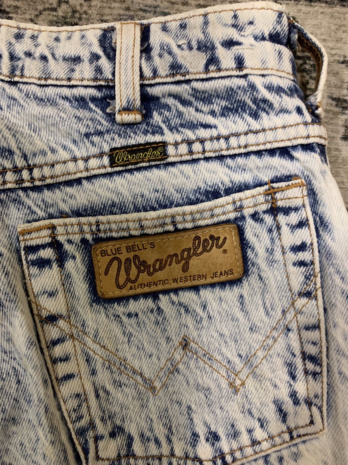 Vintage × Wrangler Vintage Wrangler American Classic Bleach Style Denim Size US 28 / EU 44 - 5 Thumbnail