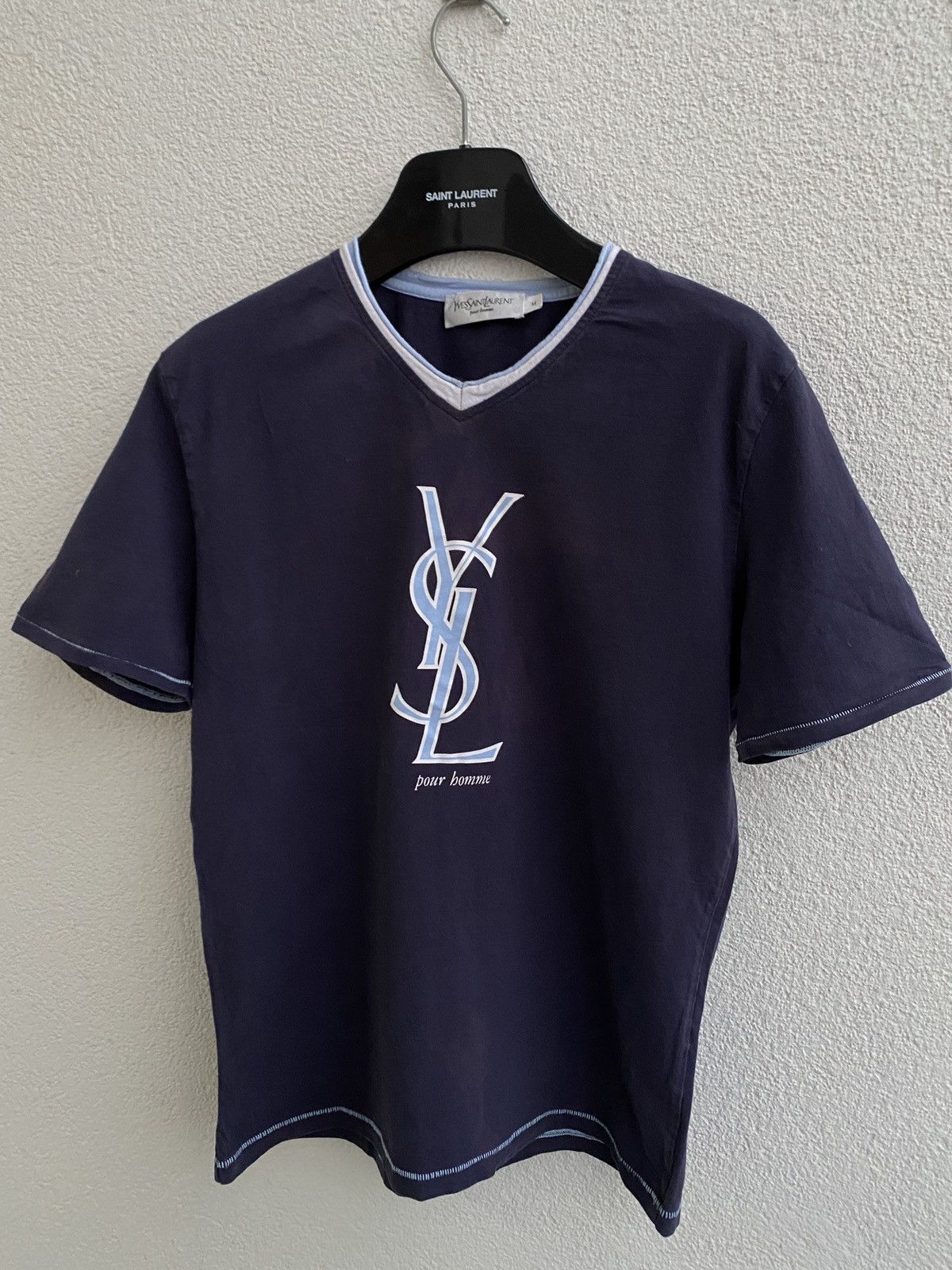 Yves Saint Laurent Ysl t shirt big logo | Grailed