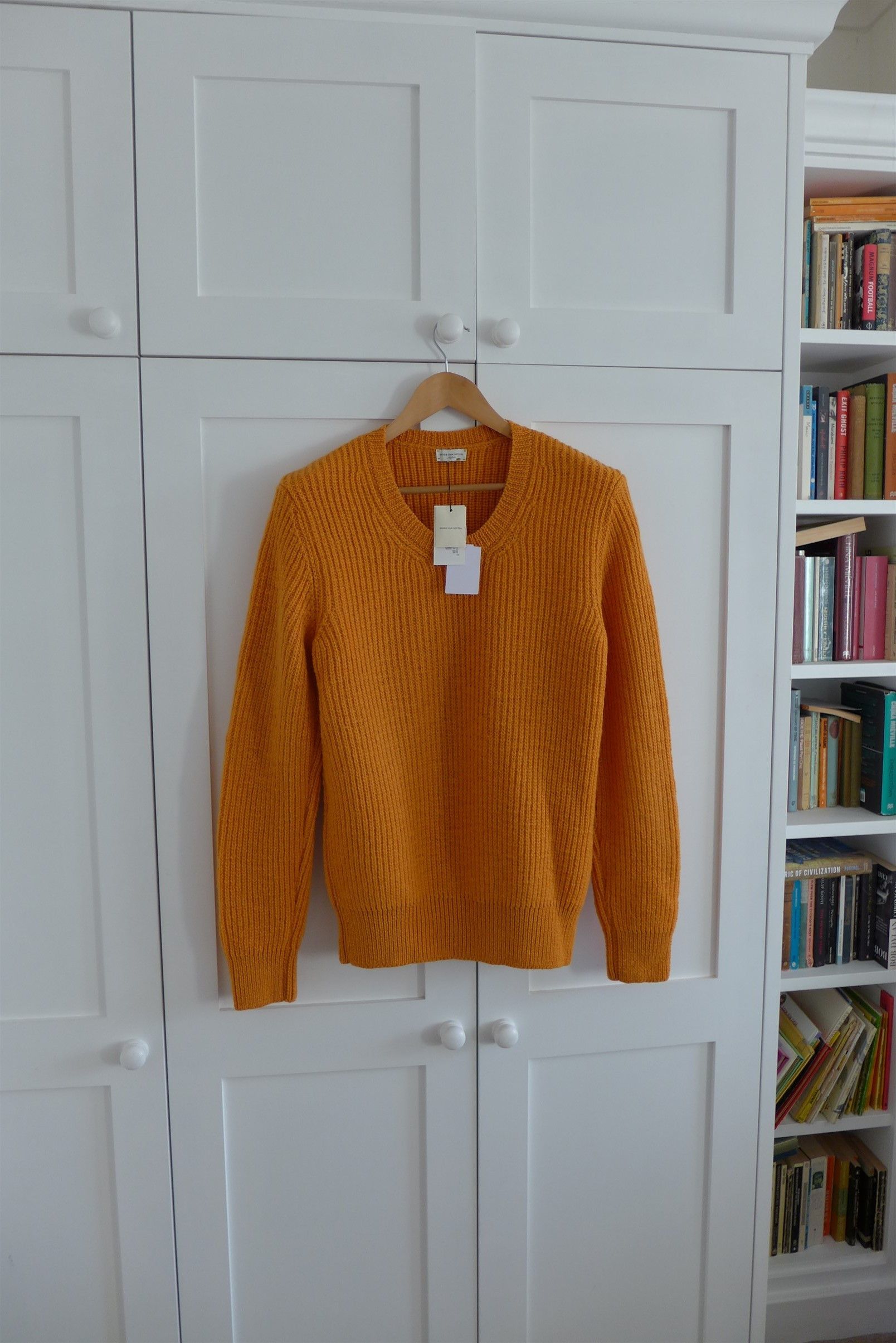 image of Dries Van Noten Maurice Sweater - Burnt Orange Wool, Men's (Size Small)